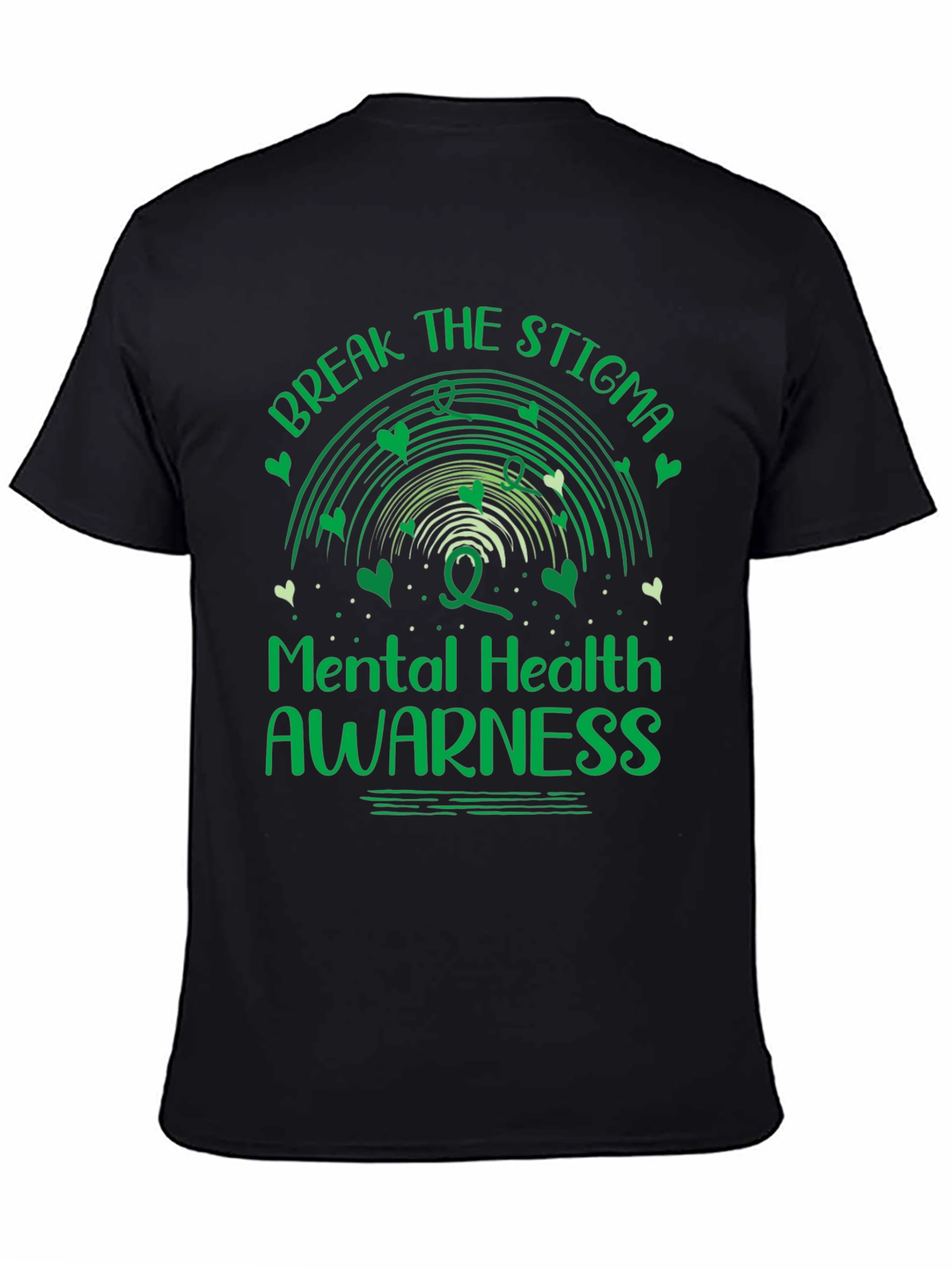 Black Mental Health Awareness T-Shirt - Break the Stigma view 4