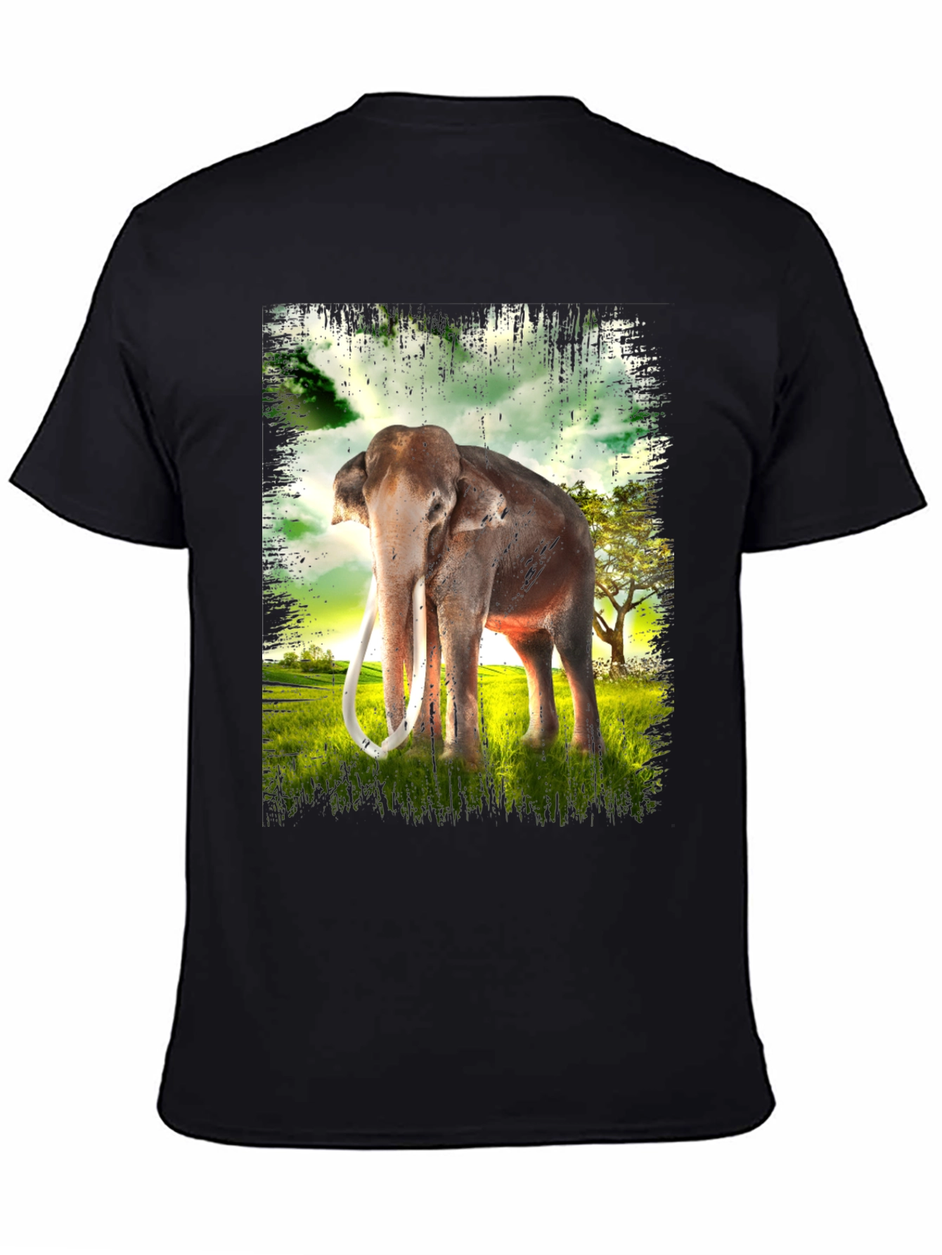 Black Elephant Graphic T-Shirt view 4