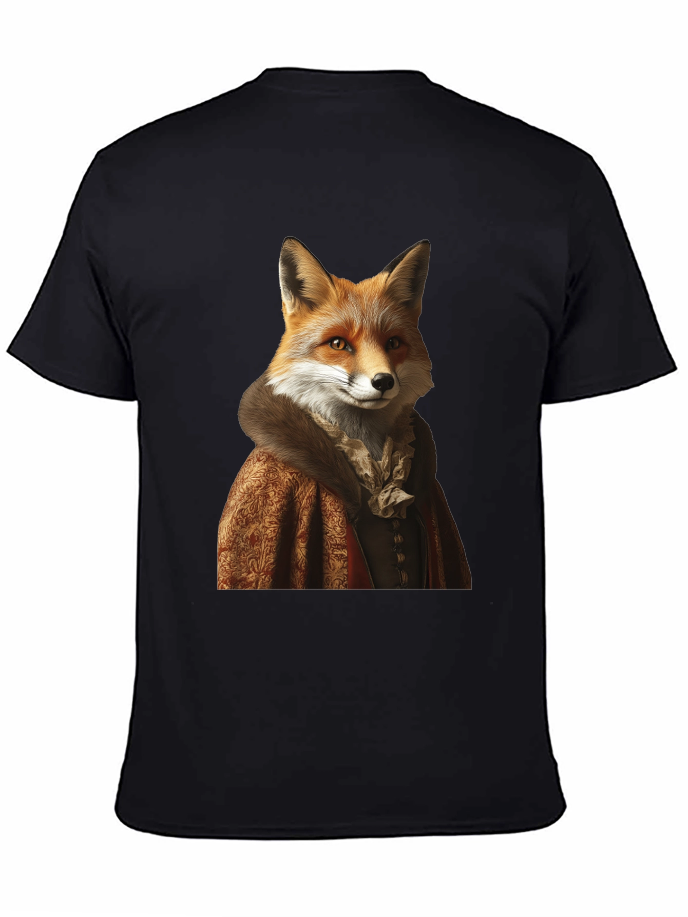 Black Fox Portrait Graphic Tee - Renaissance Style view 4
