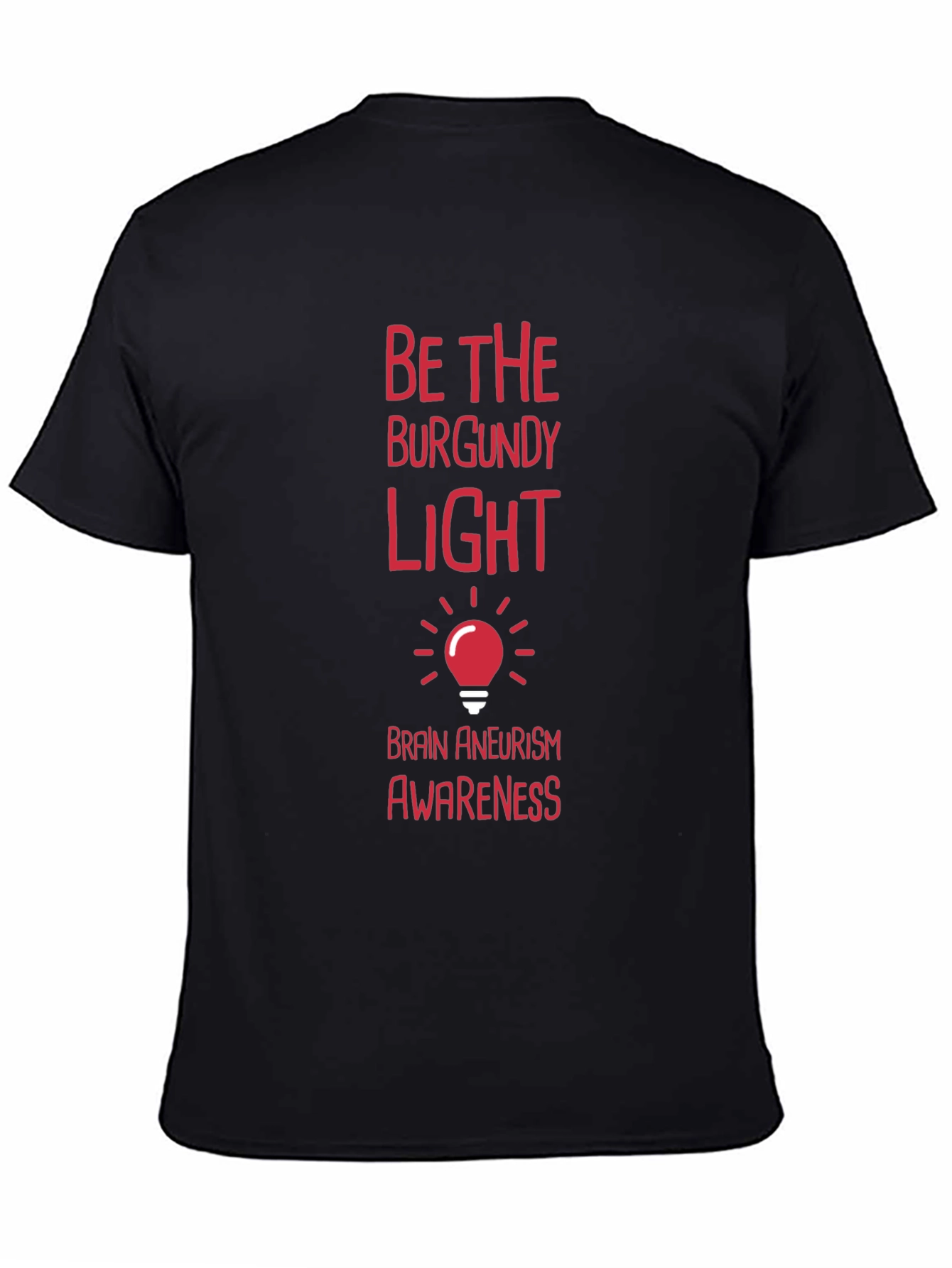 Black Brain Aneurysm Awareness T-Shirt view 4