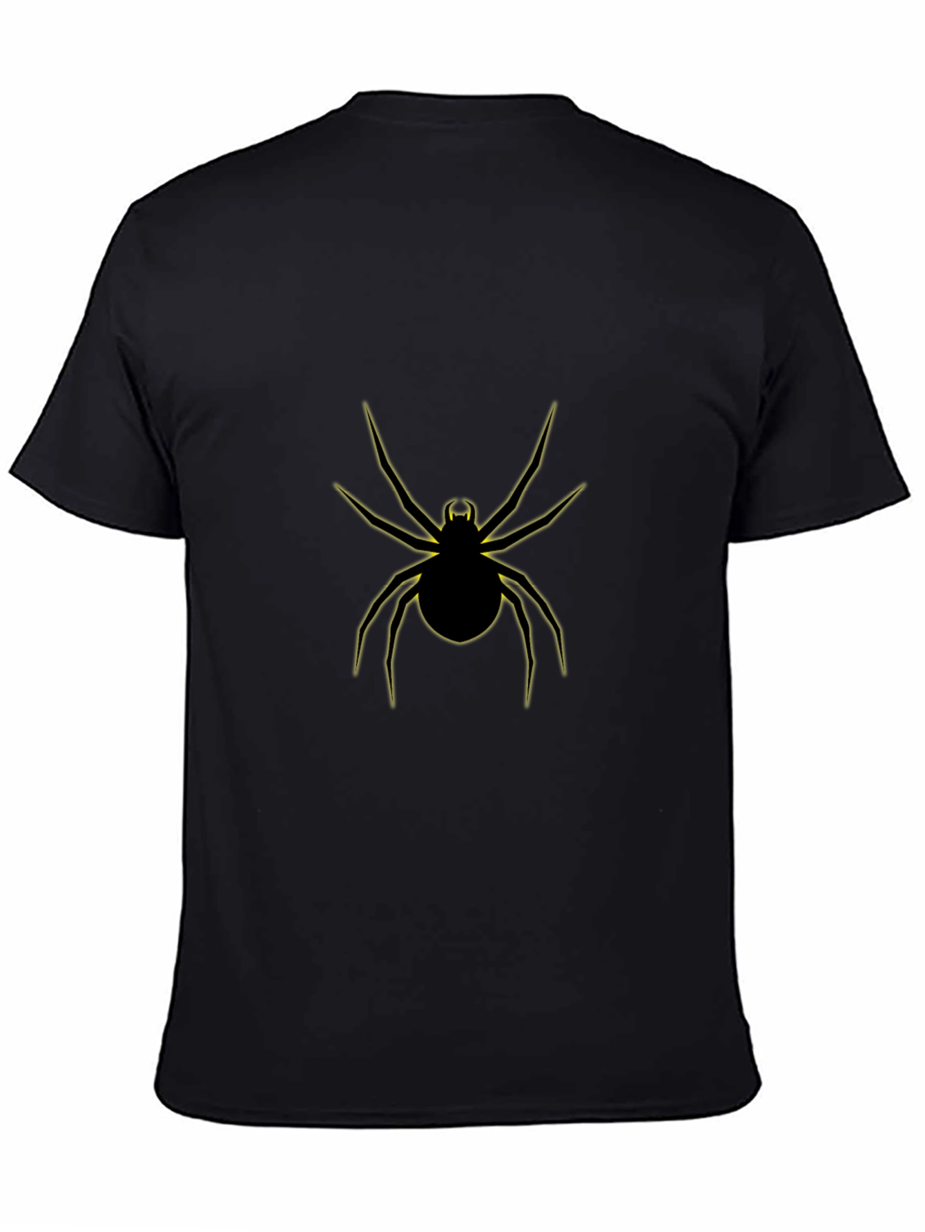 Black Black Spider Graphic Tee - Creepy Crawly Style view 4