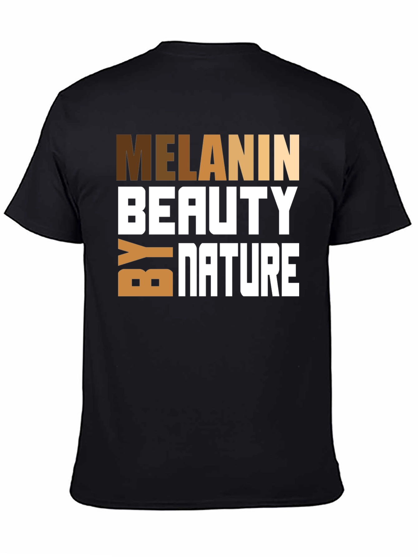 Black Melanin Beauty by Nature Graphic Tee view 4