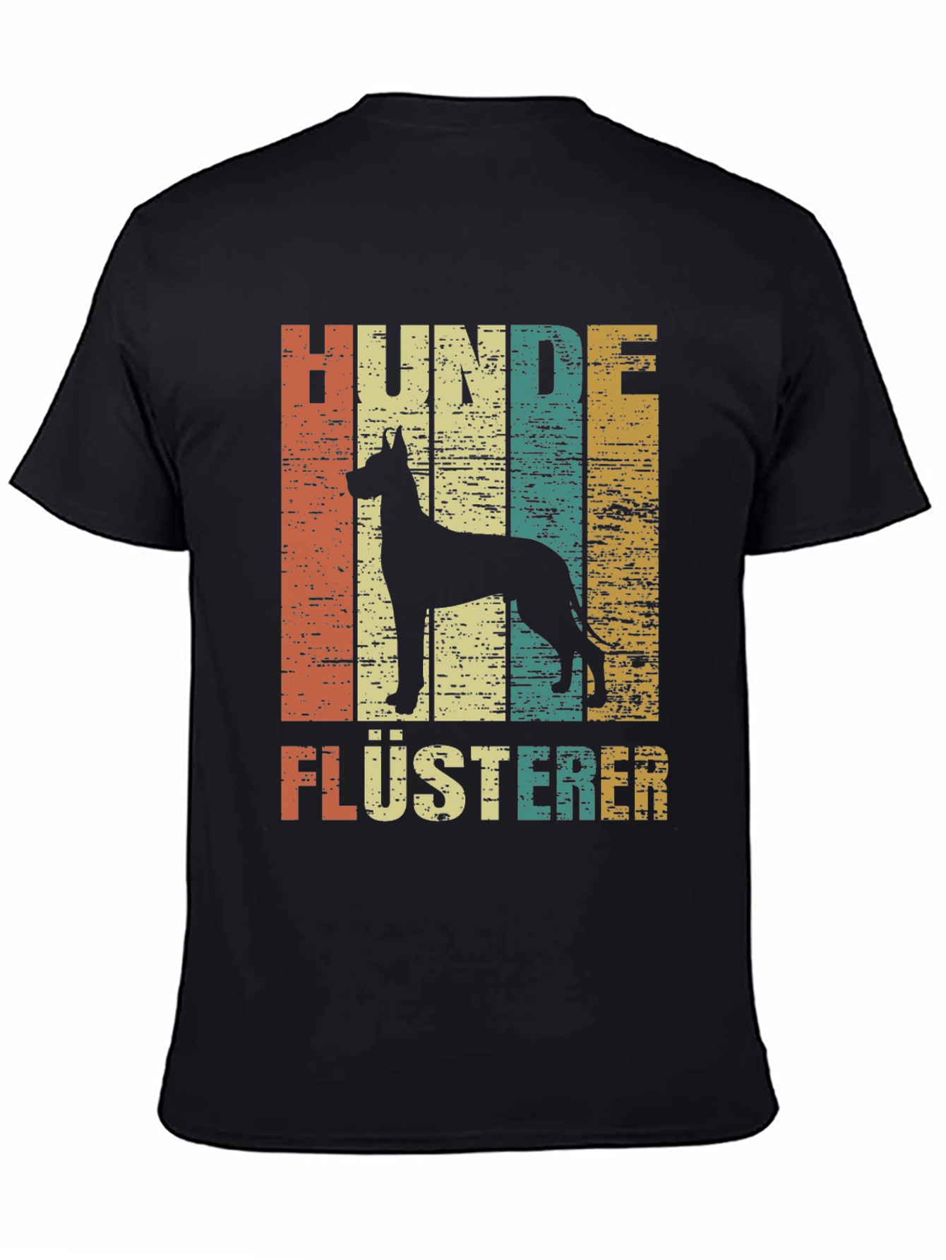 Black Hunde Flusterer Dog Whisperer Graphic Tee view 4