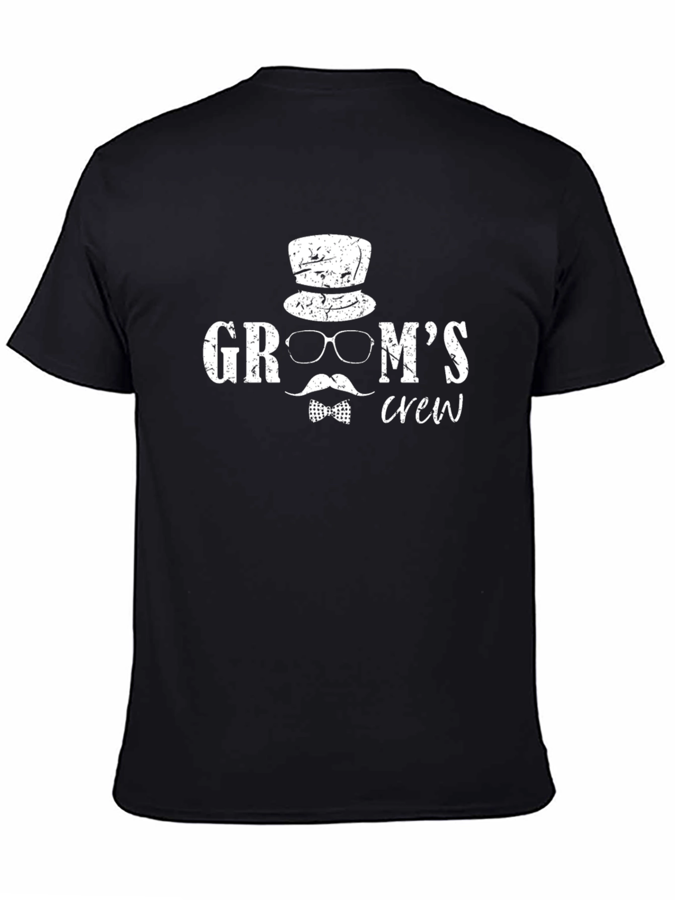 Black Groom's Crew Graphic T-Shirt view 4