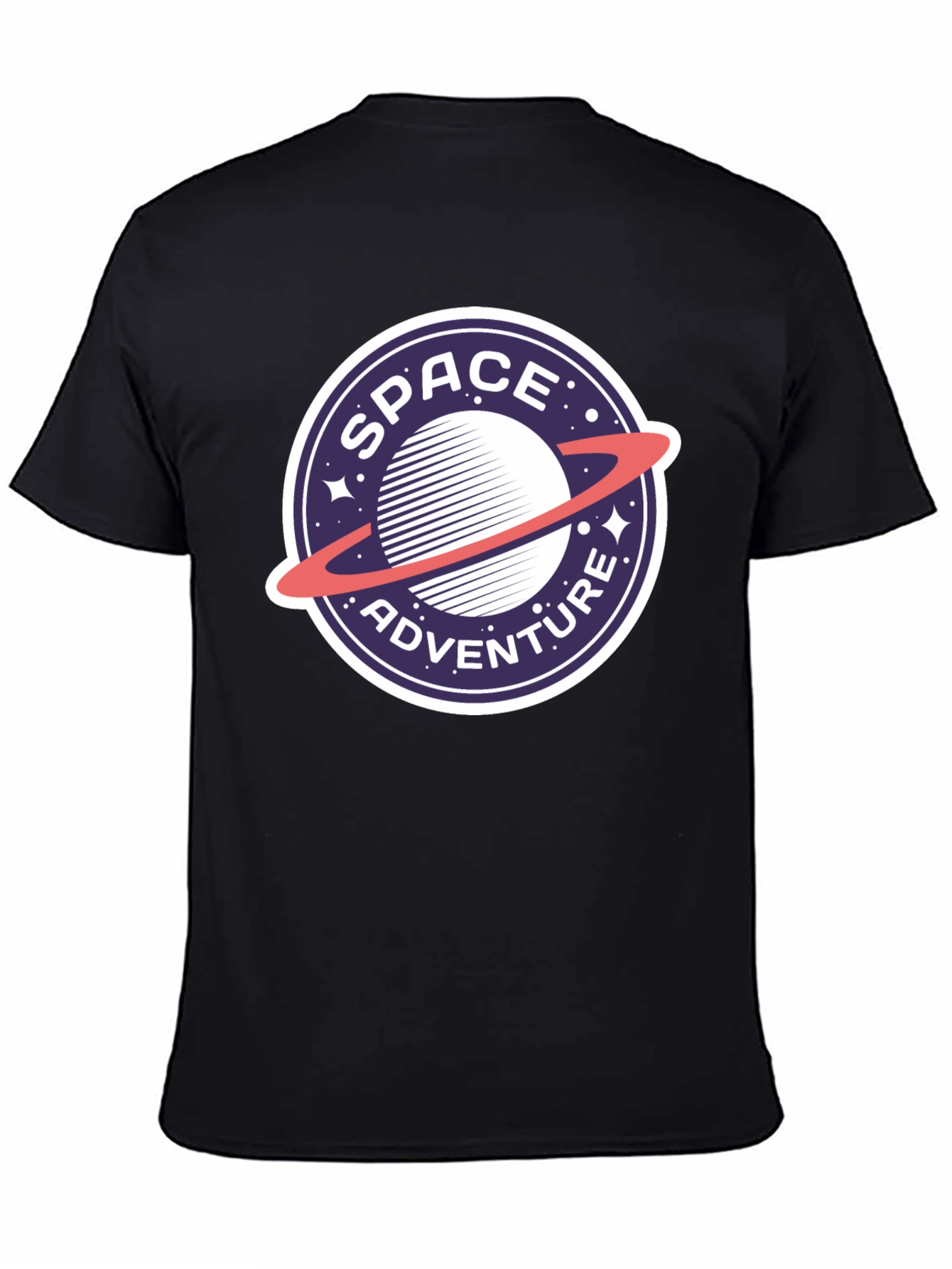 Black Space Adventure Graphic Tee - Cool & Comfy T-Shirt view 4