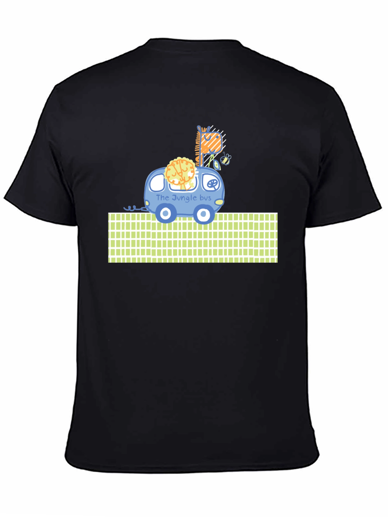 Black Jungle Bus Graphic T-Shirt view 4