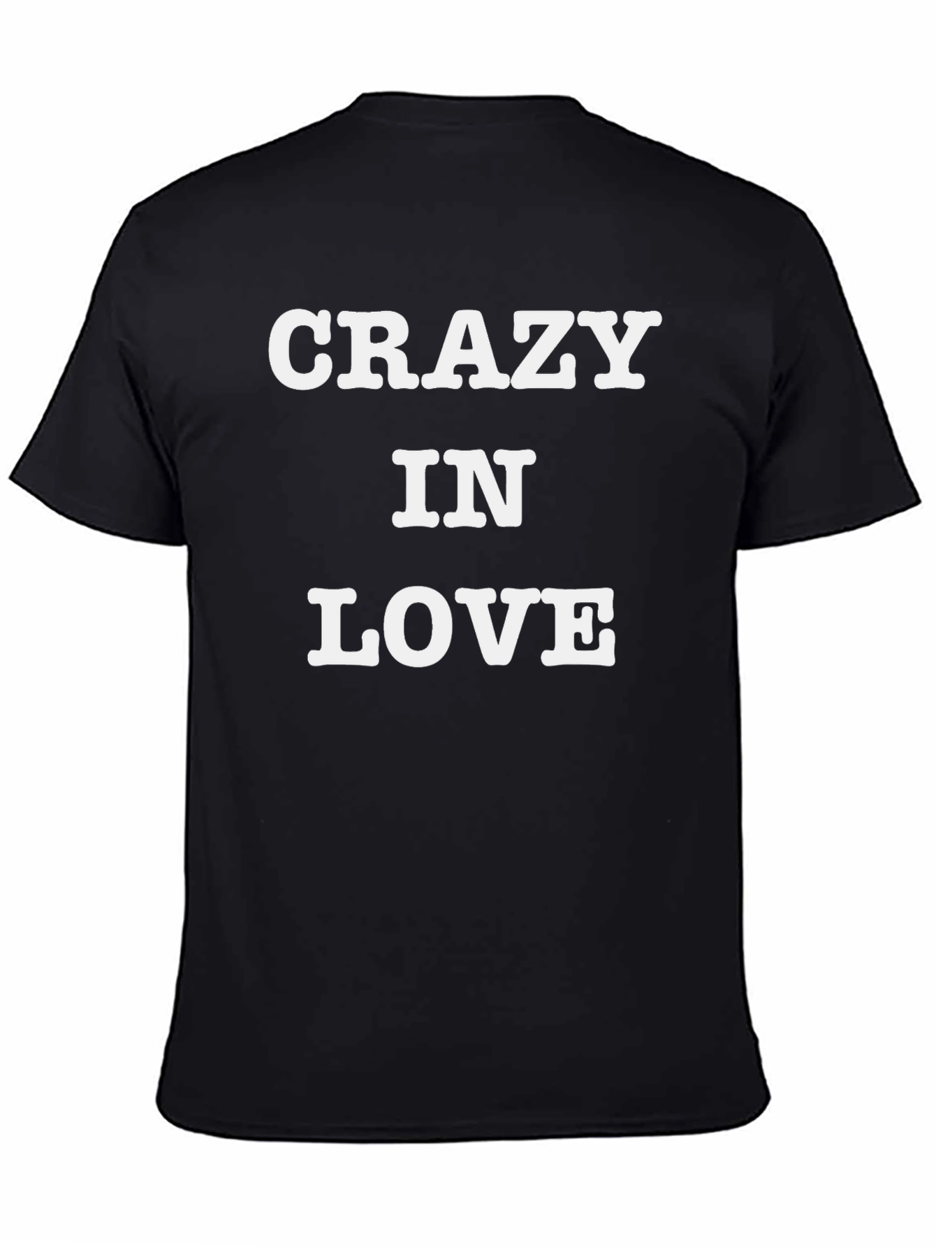 Black Crazy In Love Black Graphic Tee Shirt view 4