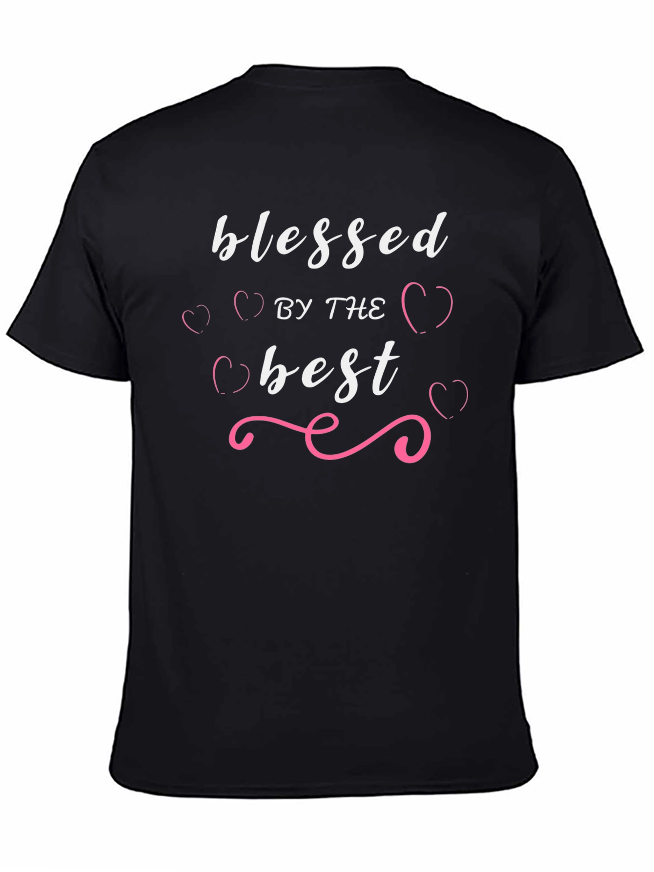 Black Blessed By The Best Graphic T-Shirt view 4