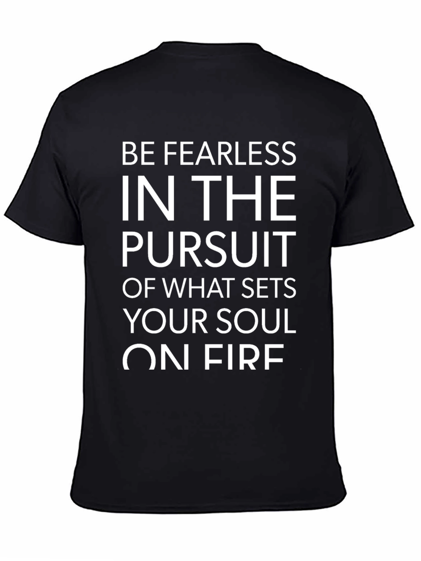 Black Fearless Soul Black T-Shirt view 4