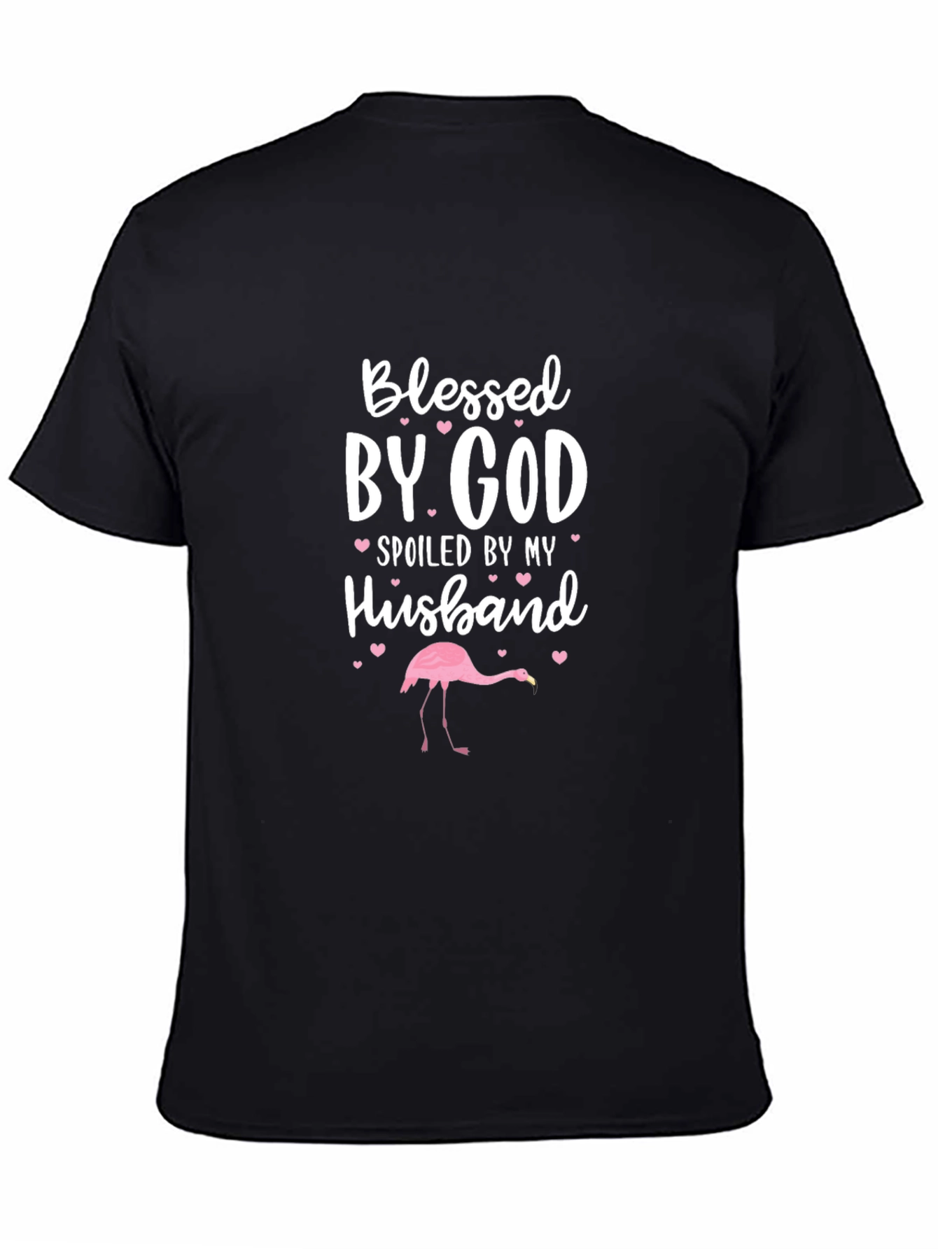 Black Blessed By God Spoiled By My Husband T-Shirt view 4