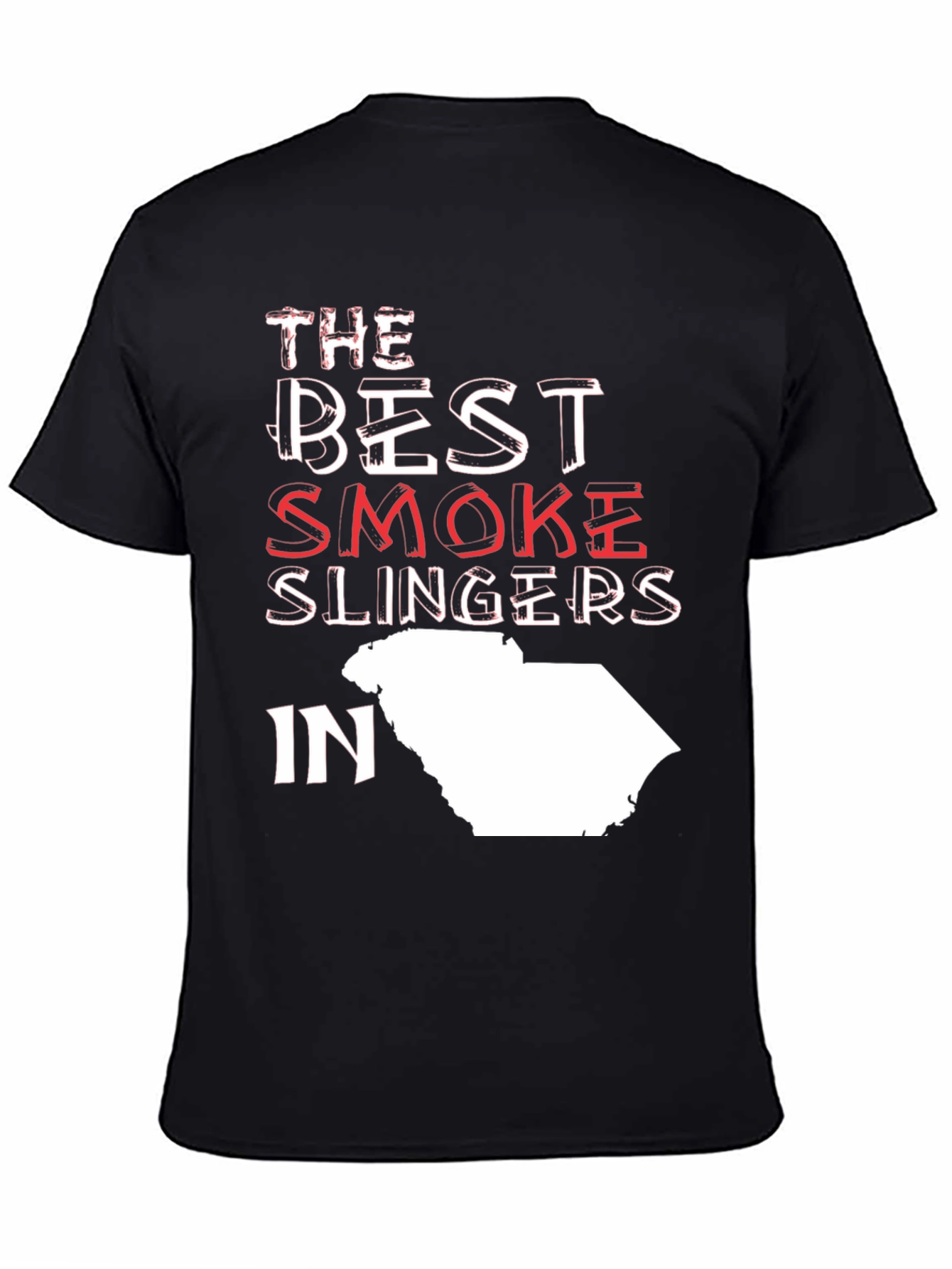 Black Best Smoke Slingers T-Shirt - Stylish Novelty Tee view 4