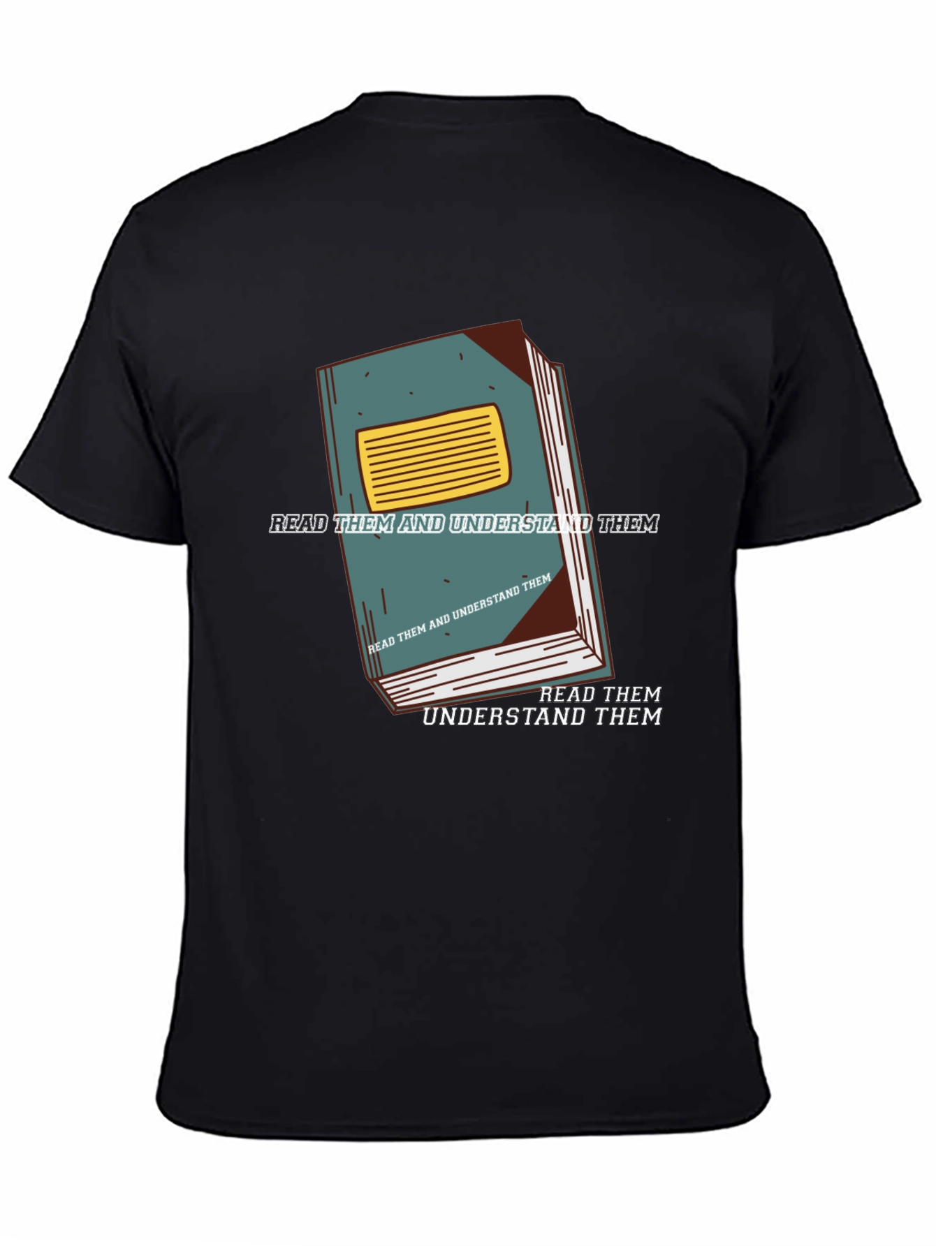 Black Read & Understand Them Black T-Shirt view 4