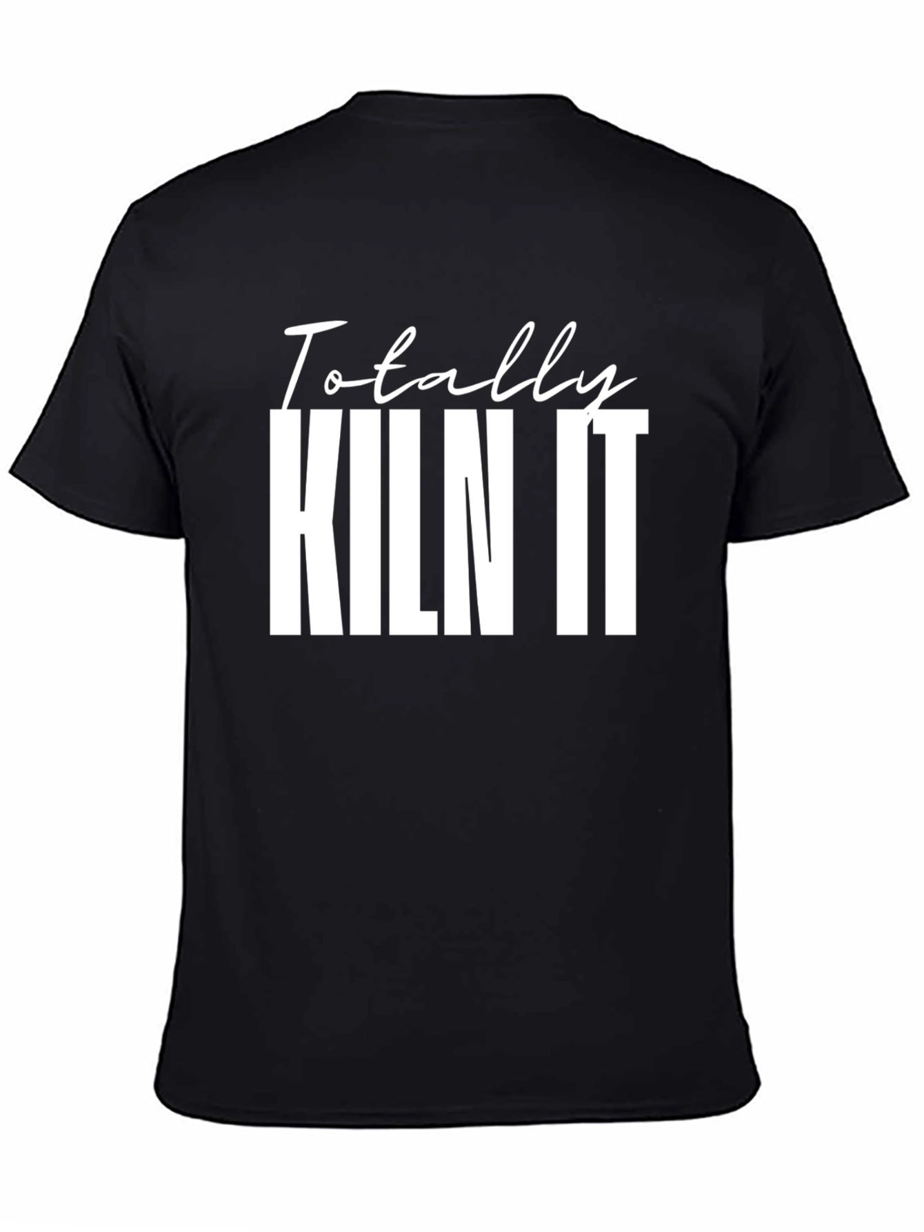 Black Totally Kiln It Black Graphic T-Shirt view 4