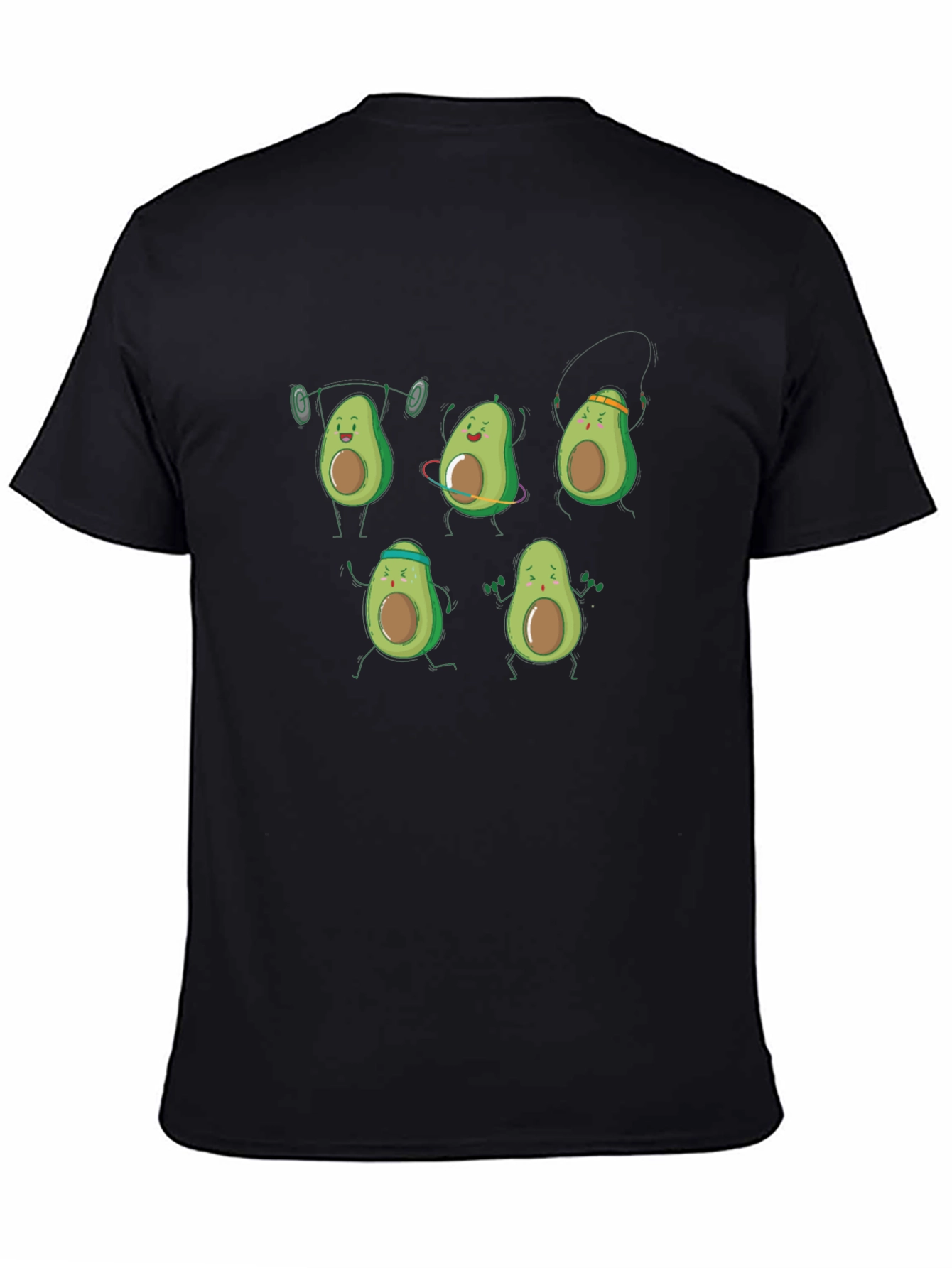 Black Avocado Workout Black T-Shirt view 4