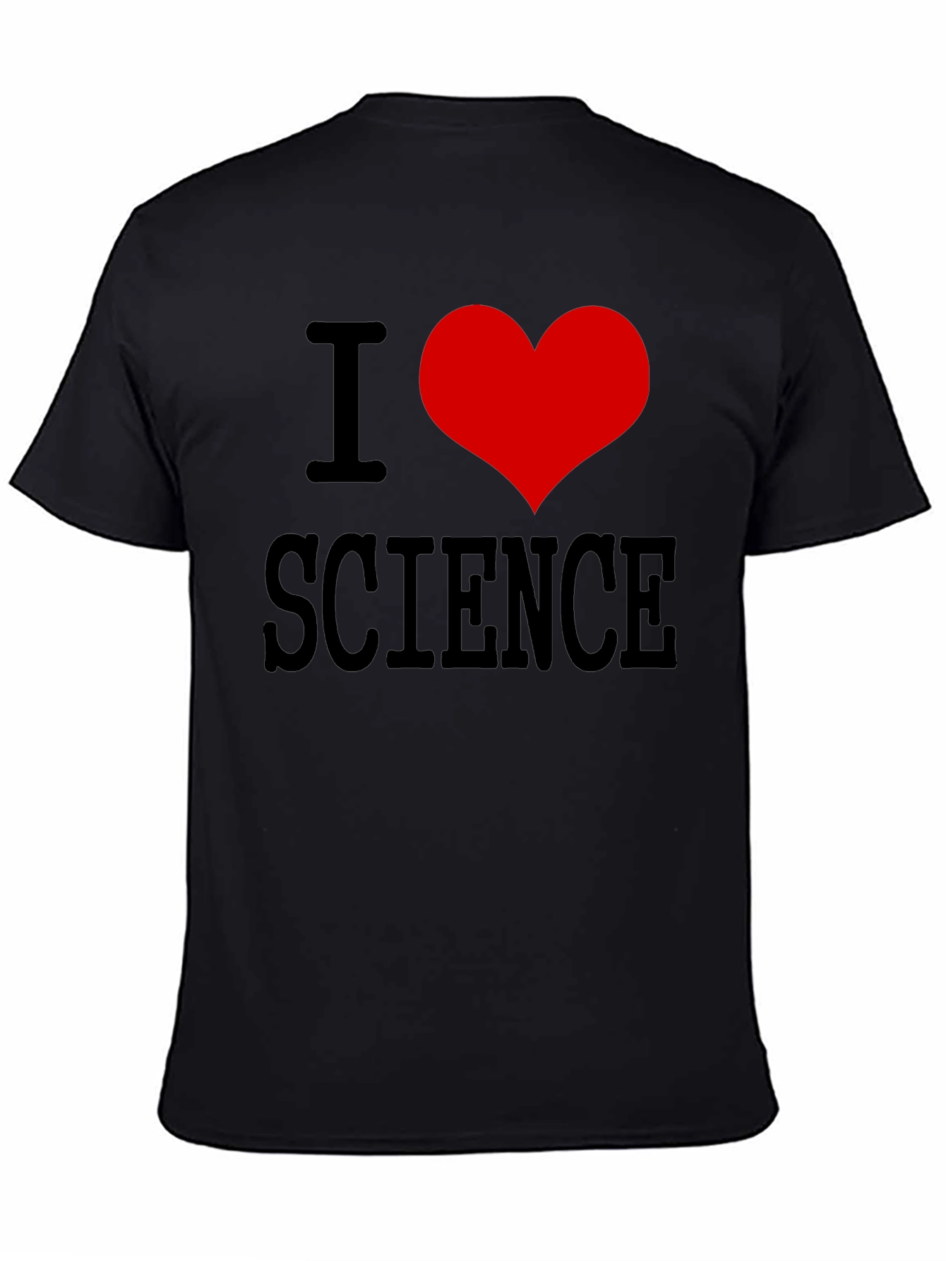 Black I Heart Science Black T-Shirt view 4