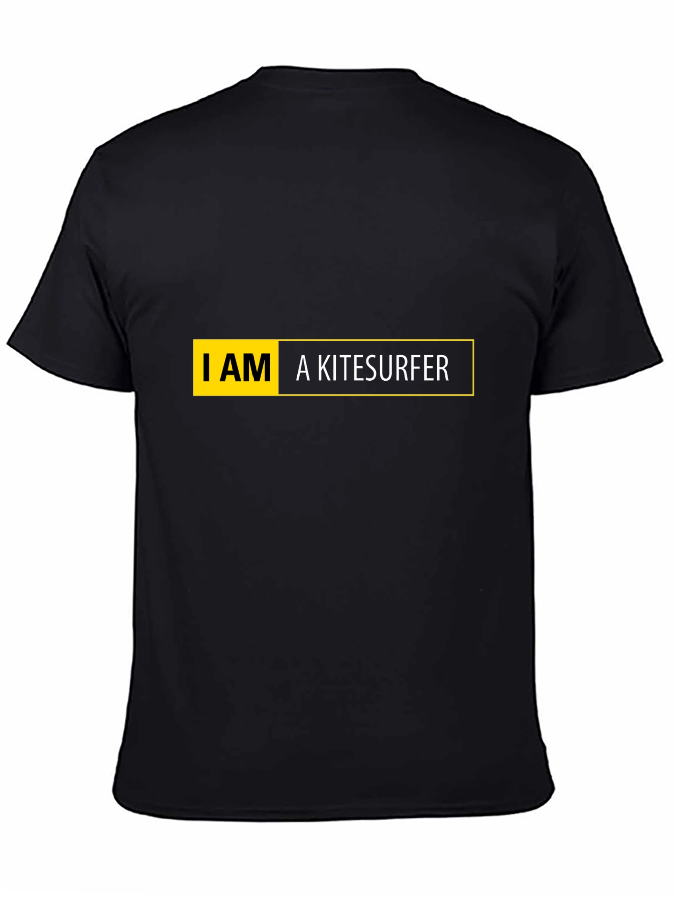 Black I AM a Kitesurfer Black T-Shirt view 4
