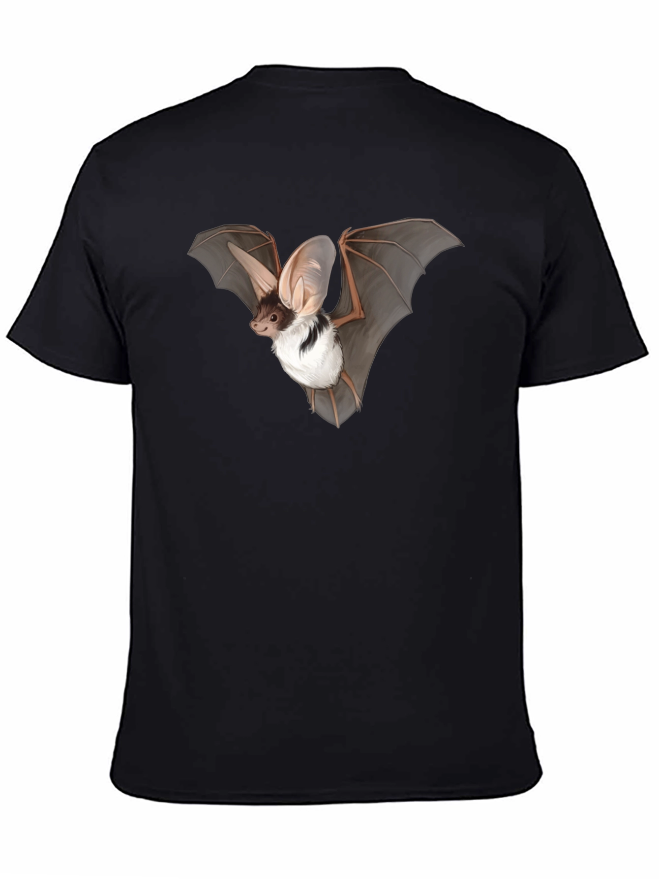Black Bat Graphic Tee - Black Unisex T-Shirt view 4