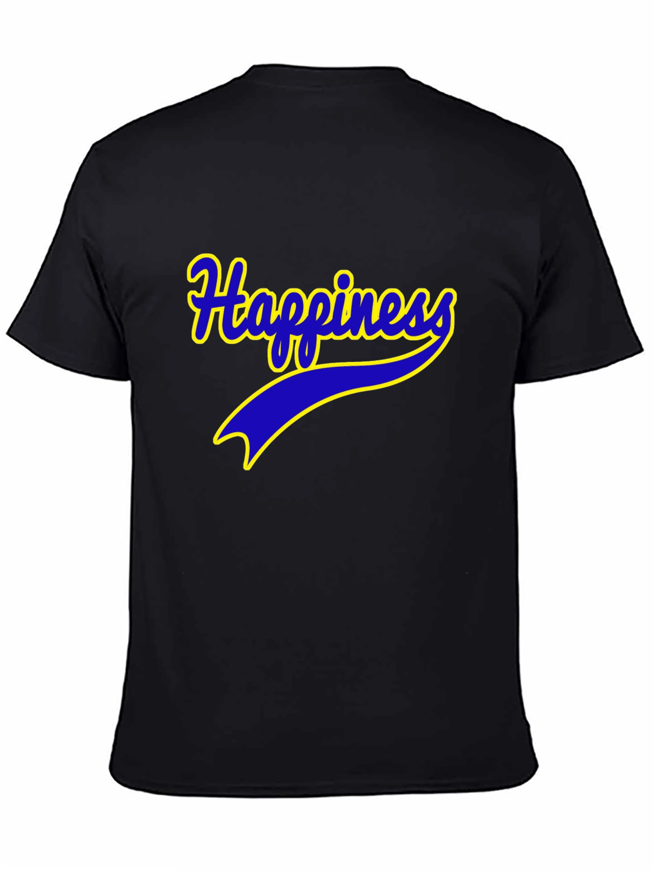 Black Happiness Graphic Tee - Black Comfort Fit view 4
