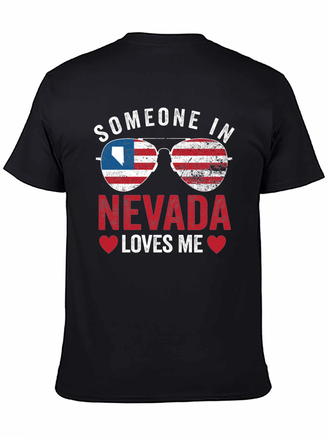 Black Nevada Loves Me Graphic T-Shirt view 4
