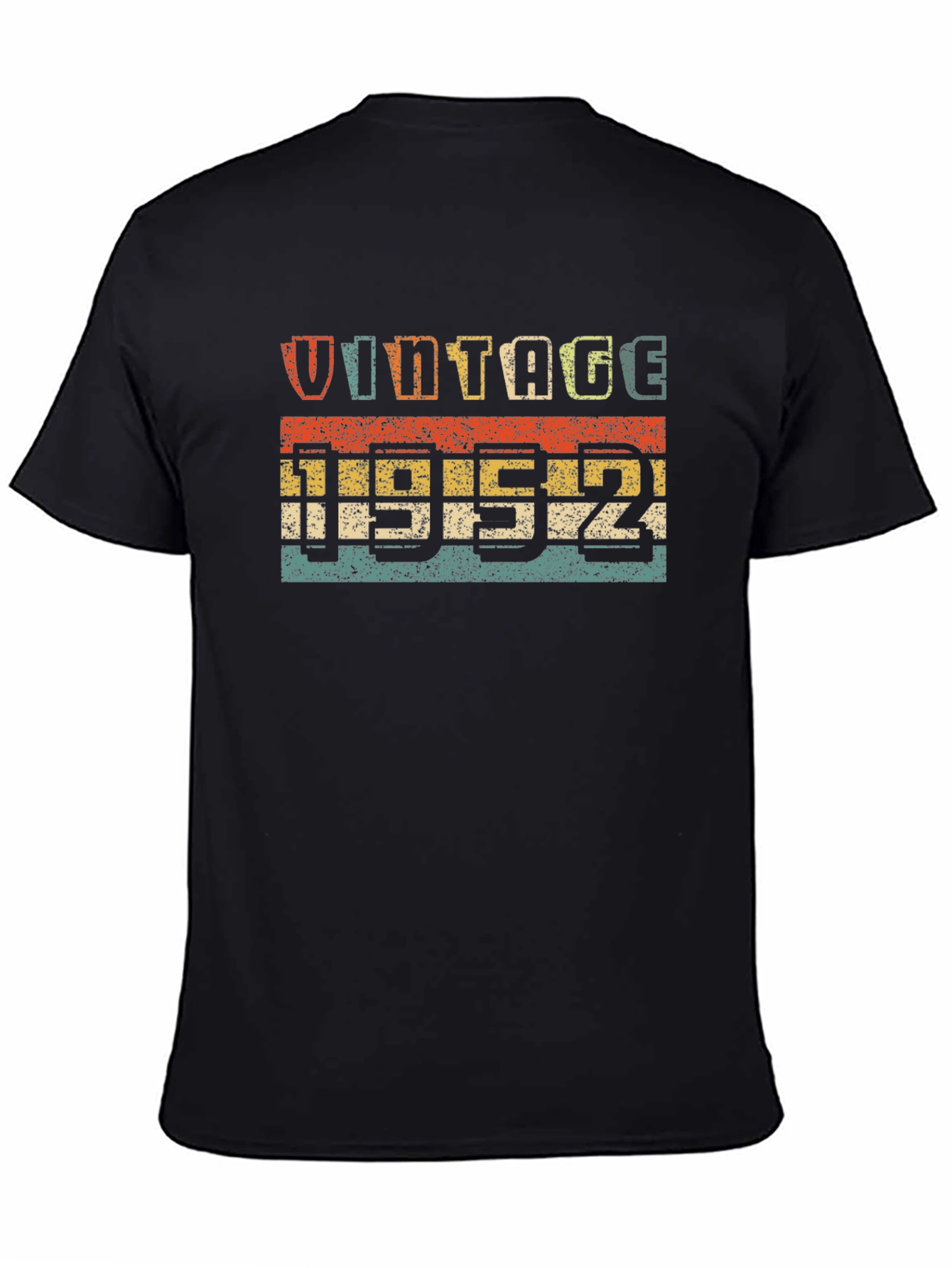 Black Vintage 1952 T-Shirt - Retro Birthday Gift view 4