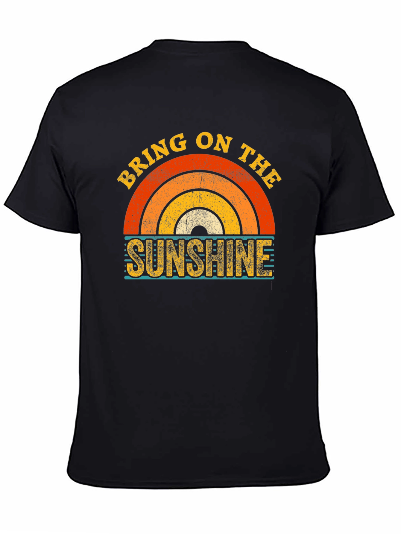 Black Bring On The Sunshine Graphic Tee view 4