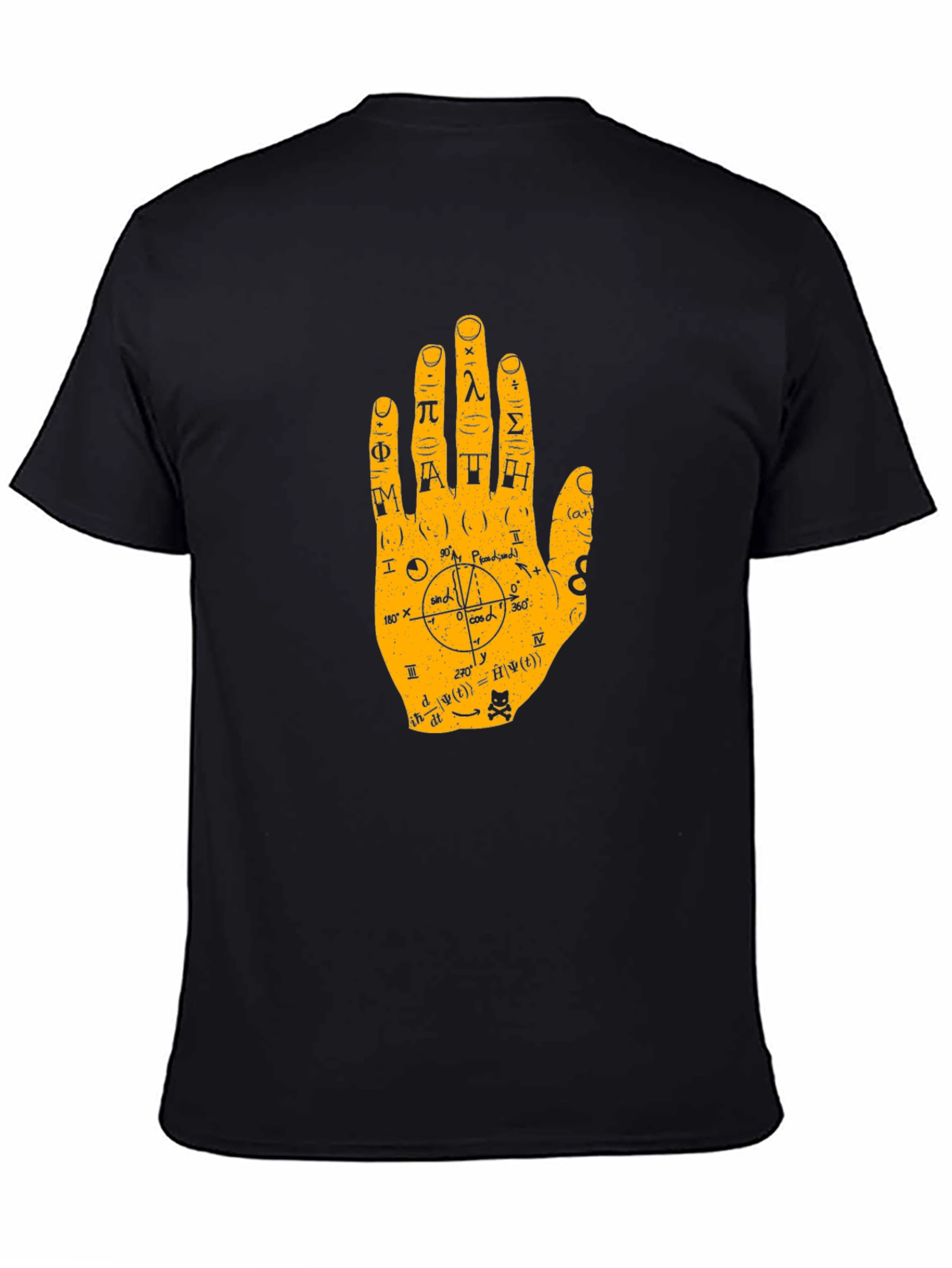Black Math Hand Graphic Tee - Black view 4
