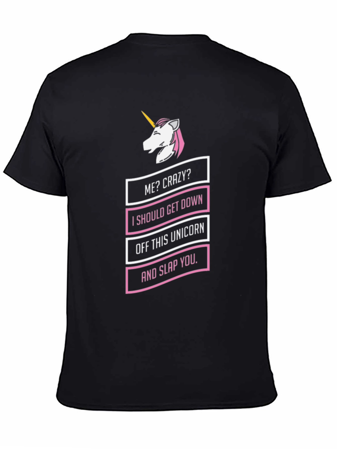 Black Me Crazy? Unicorn T-Shirt view 4