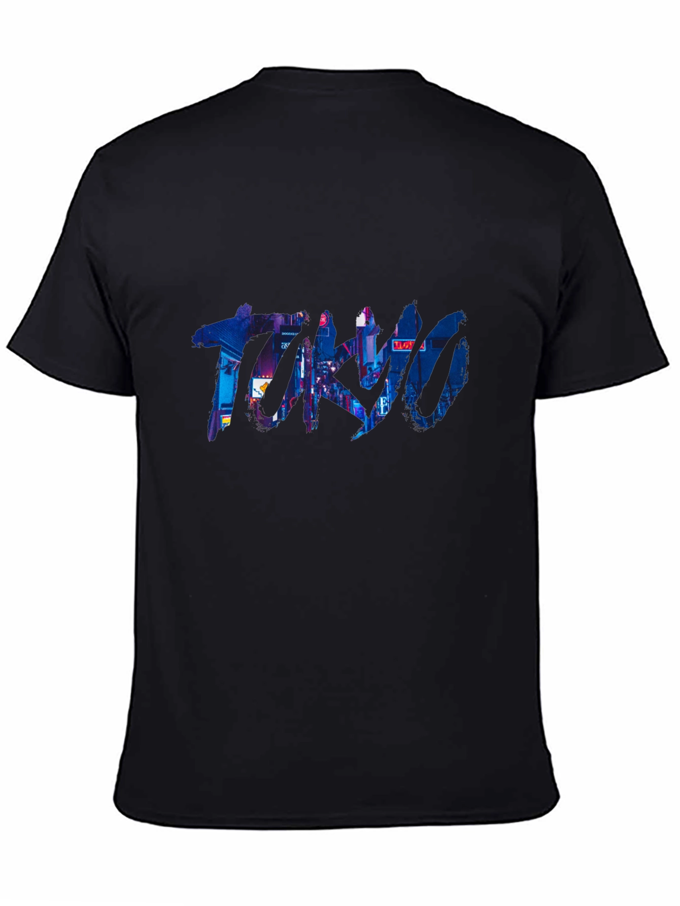 Black Tokyo Nights Graphic Tee - Urban Style view 4