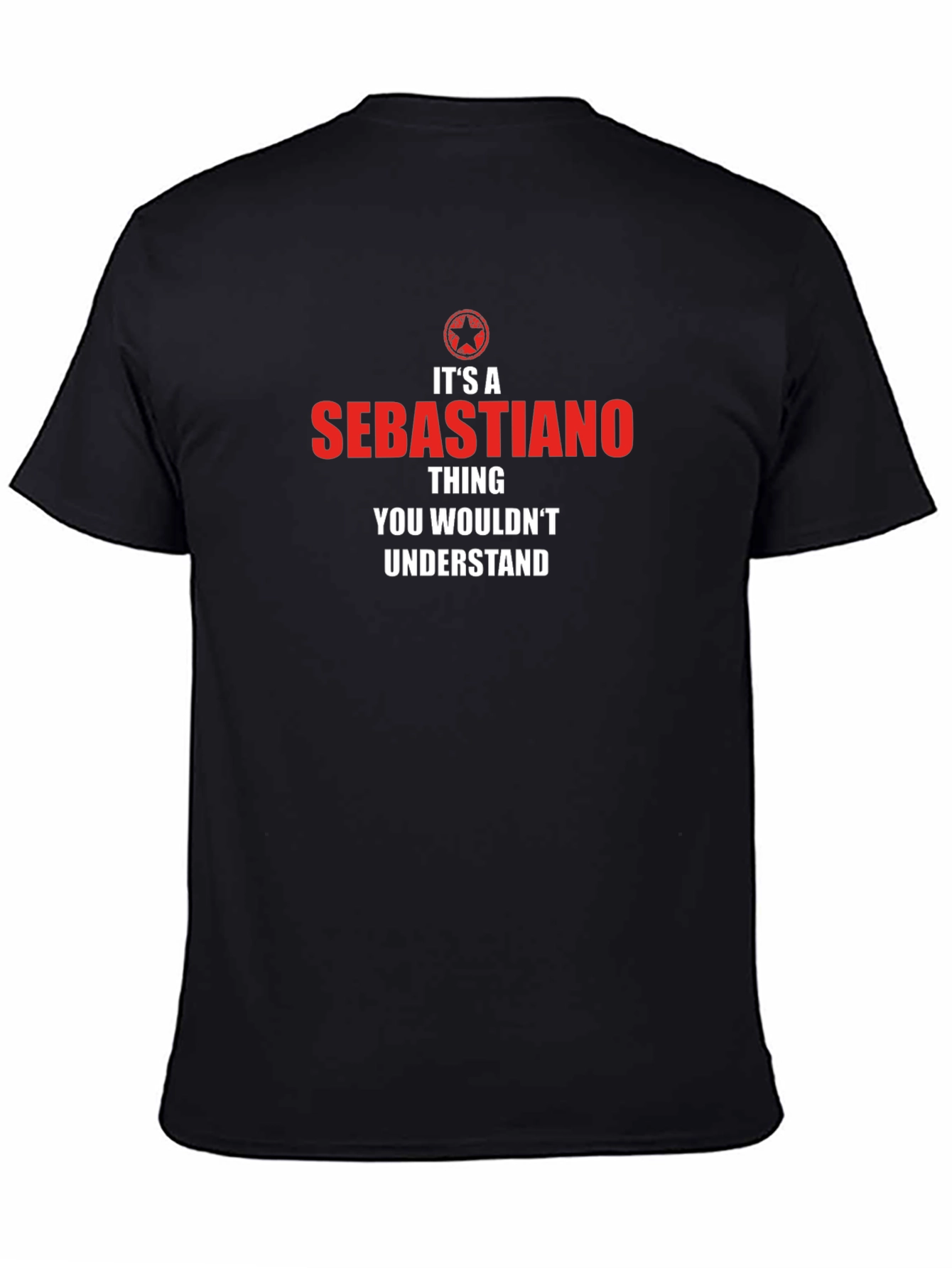 Sebastiano Thing T-Shirt - Funny Personalized Name Tee - 4