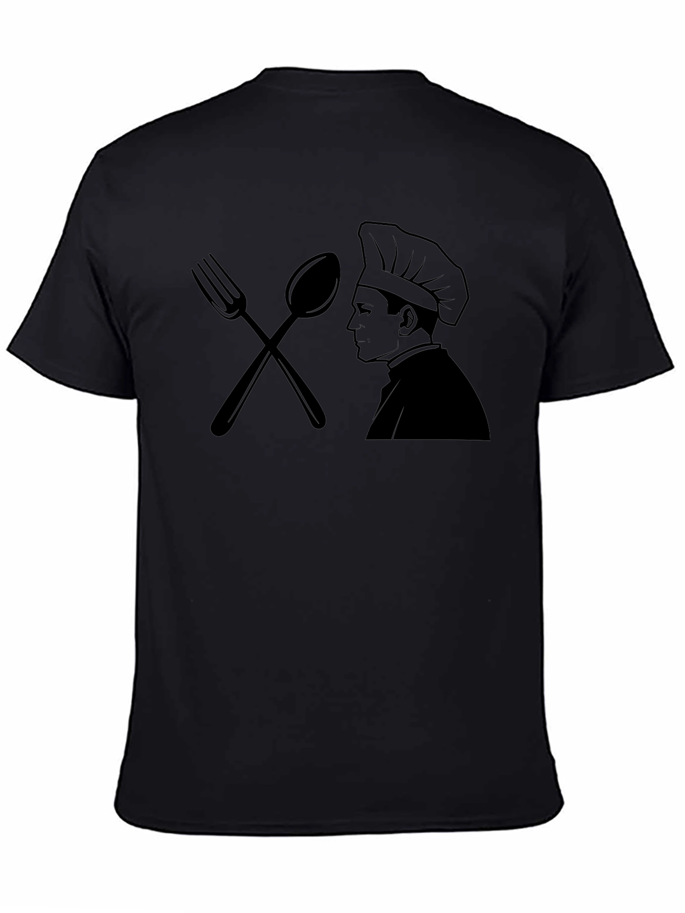 Black Chef Graphic T-Shirt - Culinary Design view 4