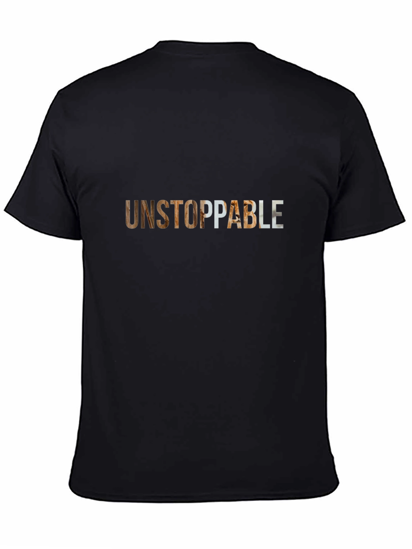 Black Unstoppable Graphic Print Tee - Black view 4