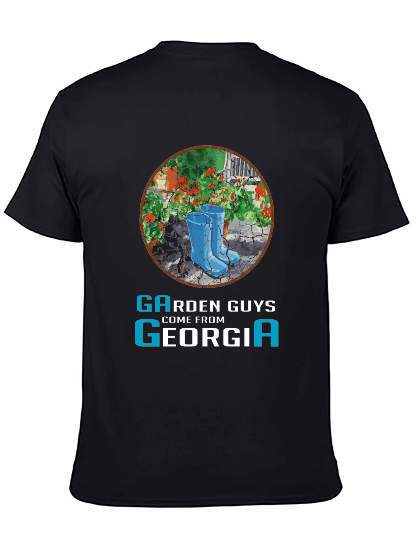 Black Garden Guys Georgia T-Shirt view 4