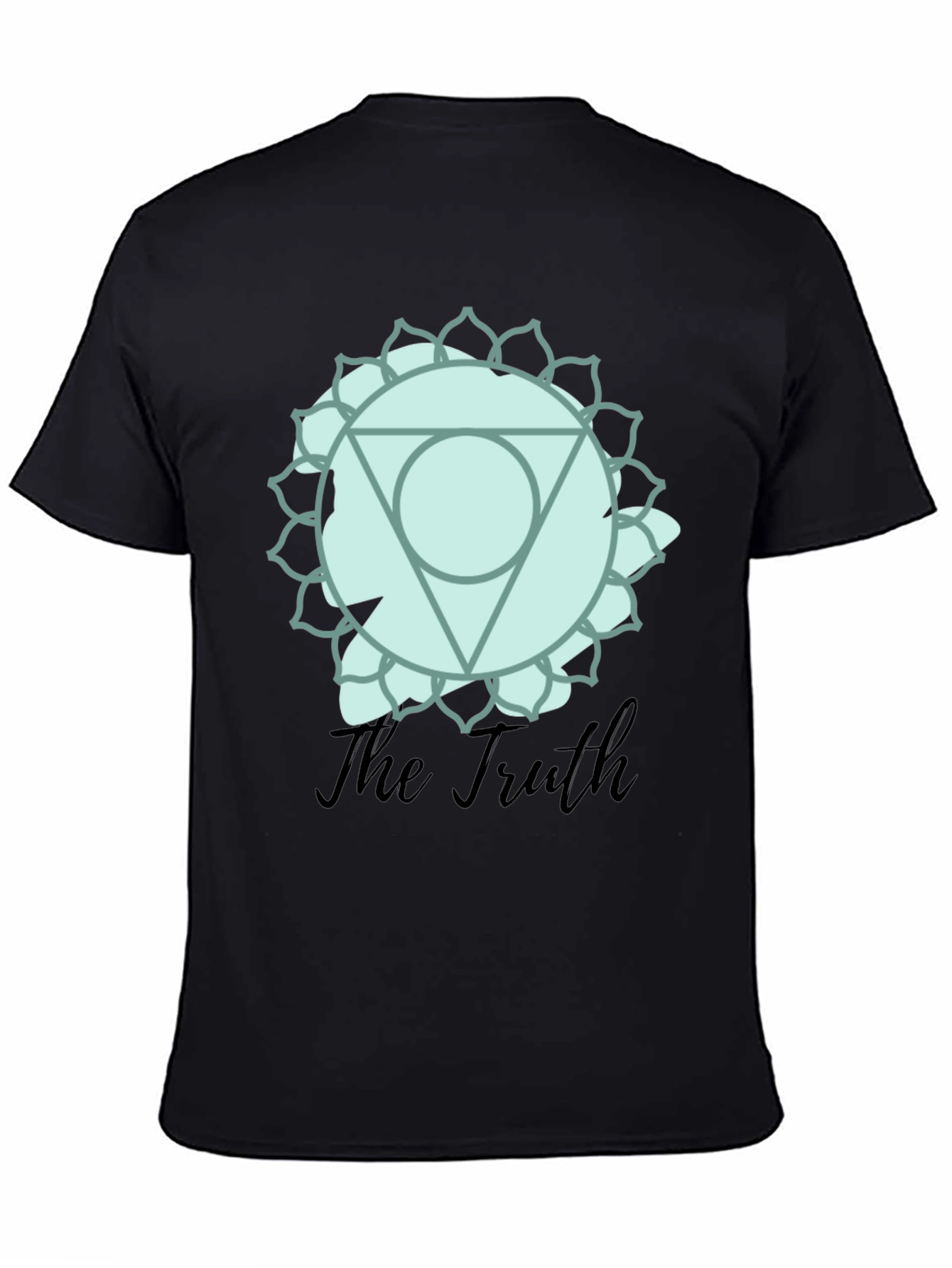 Black Truth Chakra Graphic T-Shirt - Mens Black Tee view 4