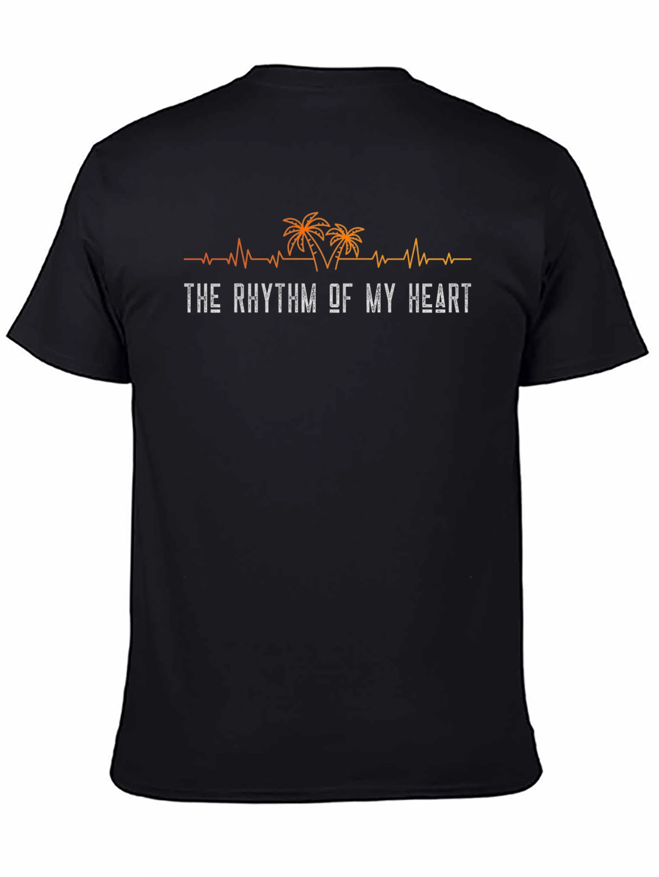 Black The Rhythm of My Heart Black T-Shirt view 4