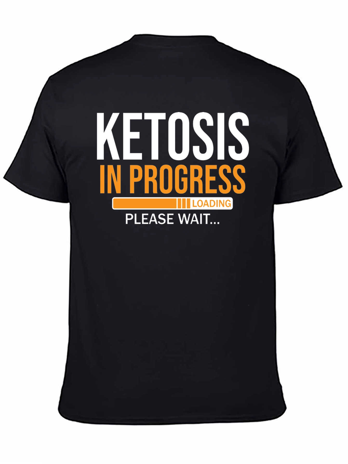 Black Ketosis In Progress Funny Keto Diet T-Shirt view 4