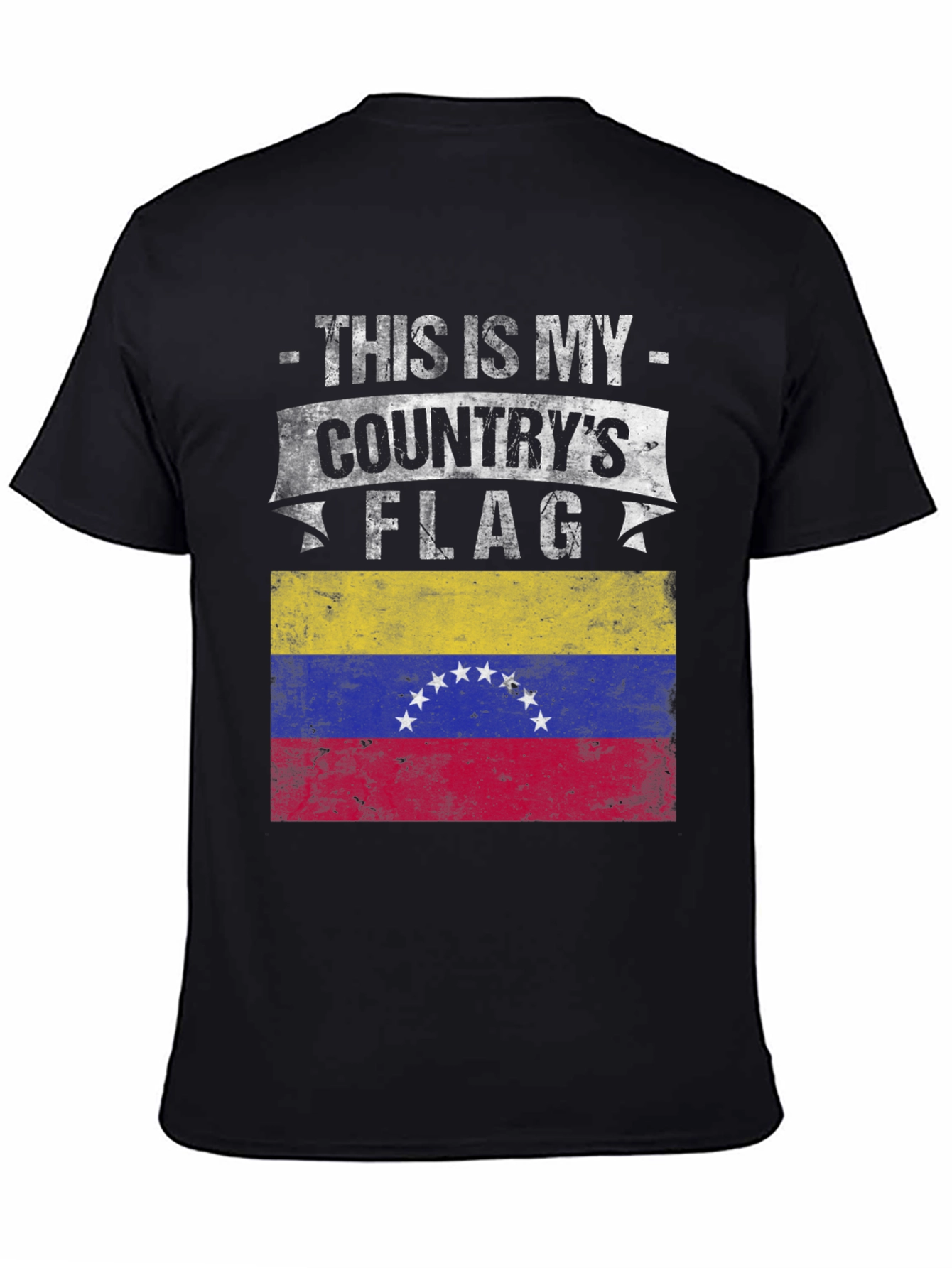 Black Venezuela Flag T-Shirt - Country Pride Tee view 4