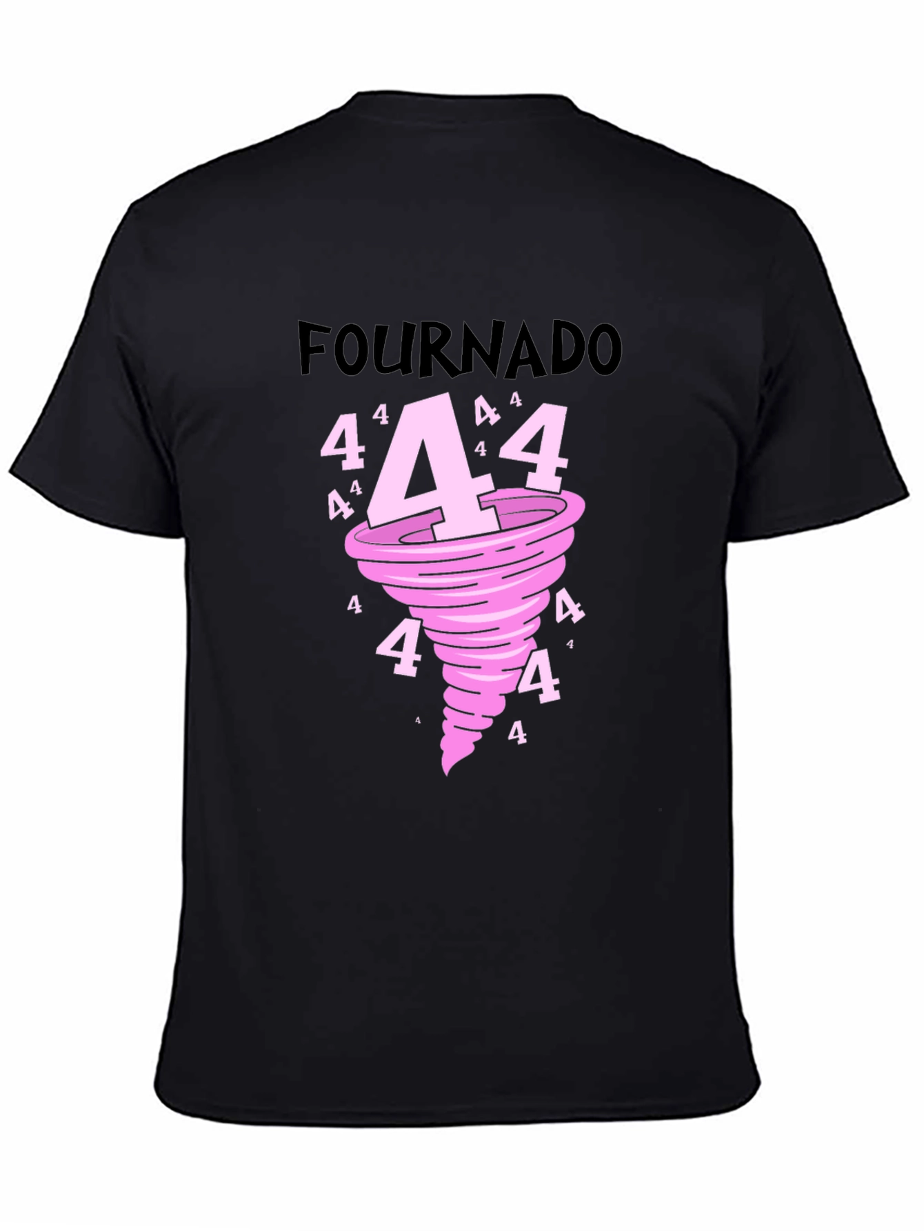 Black Fournado Black Graphic Tee view 4