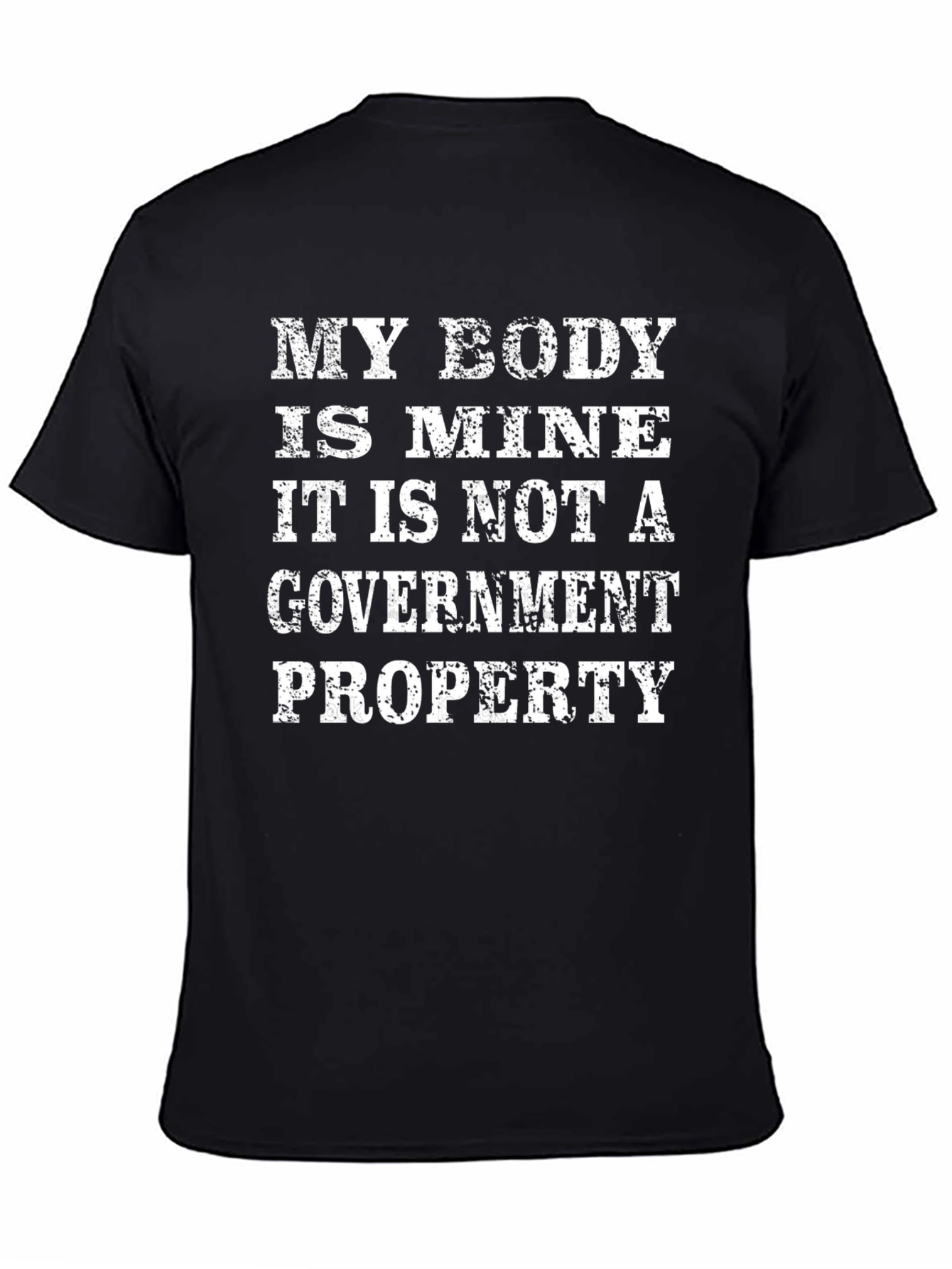 Black My Body Is Mine T-Shirt Political Statement view 4
