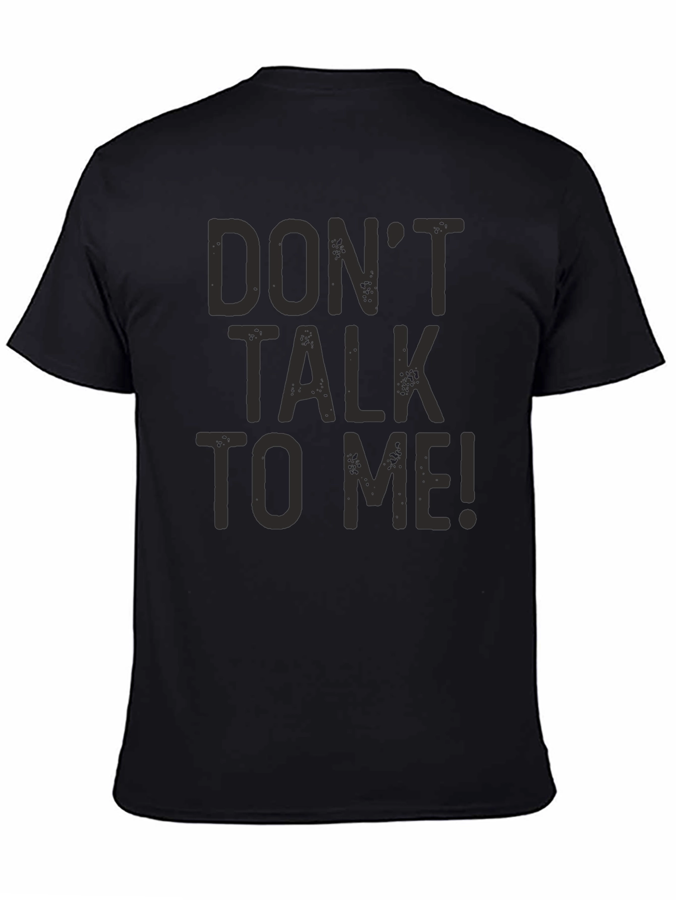 Black Don't Talk To Me! Graphic Print Tee view 4