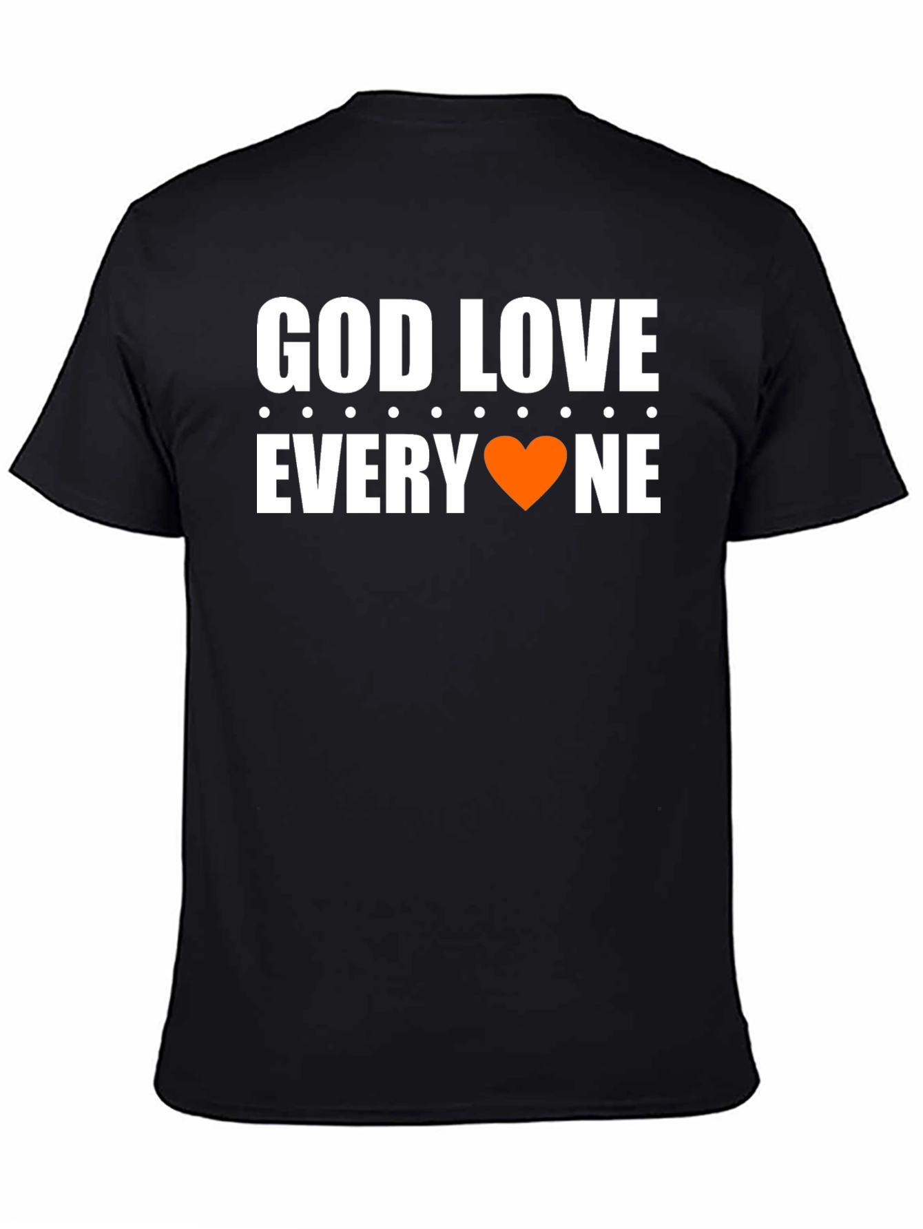 Black God Love Everyone T-Shirt - Graphic Tee view 4