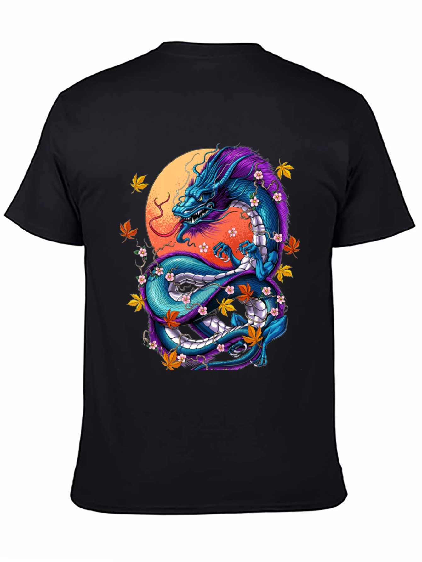 Black Dragon Graphic Tee - Mystical Design view 4