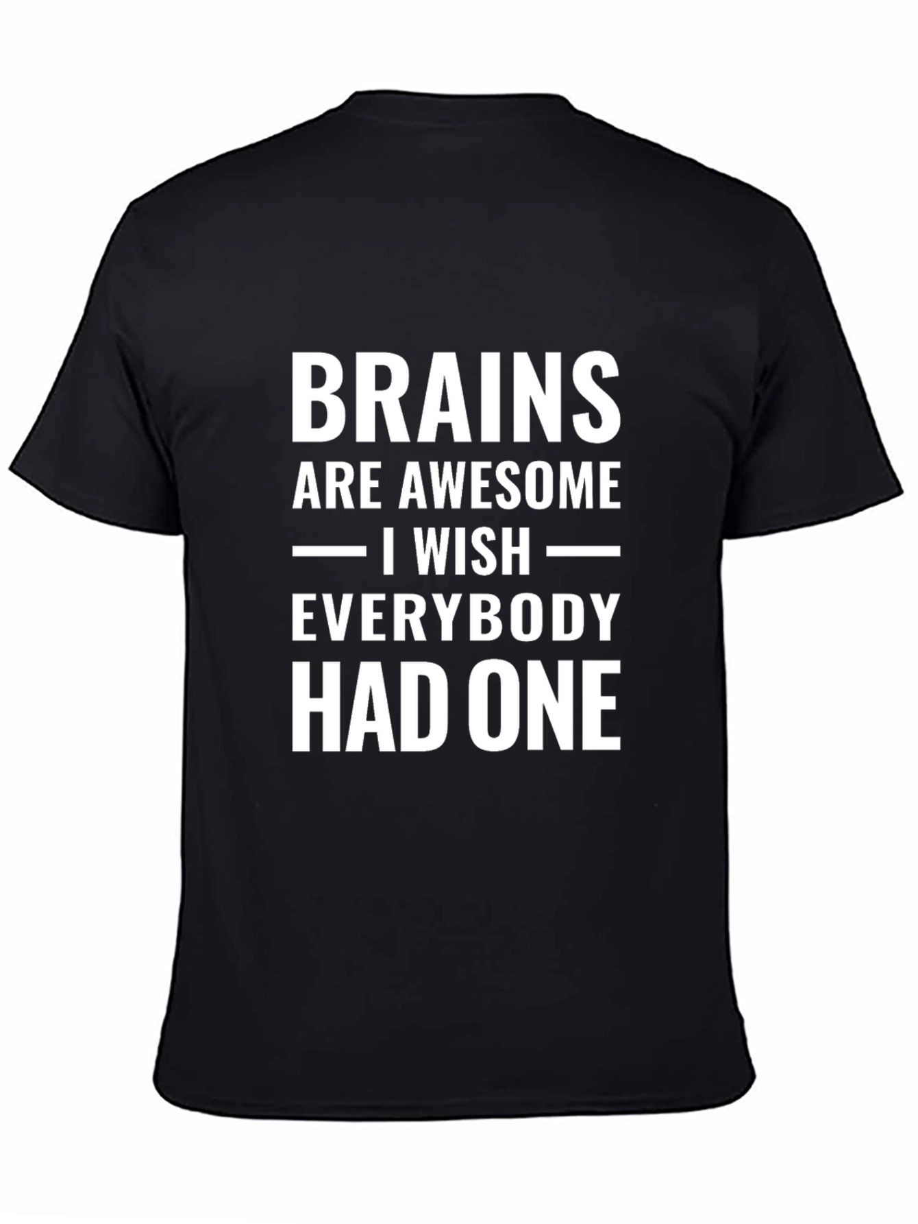 Black Brains Are Awesome Graphic Tee view 4