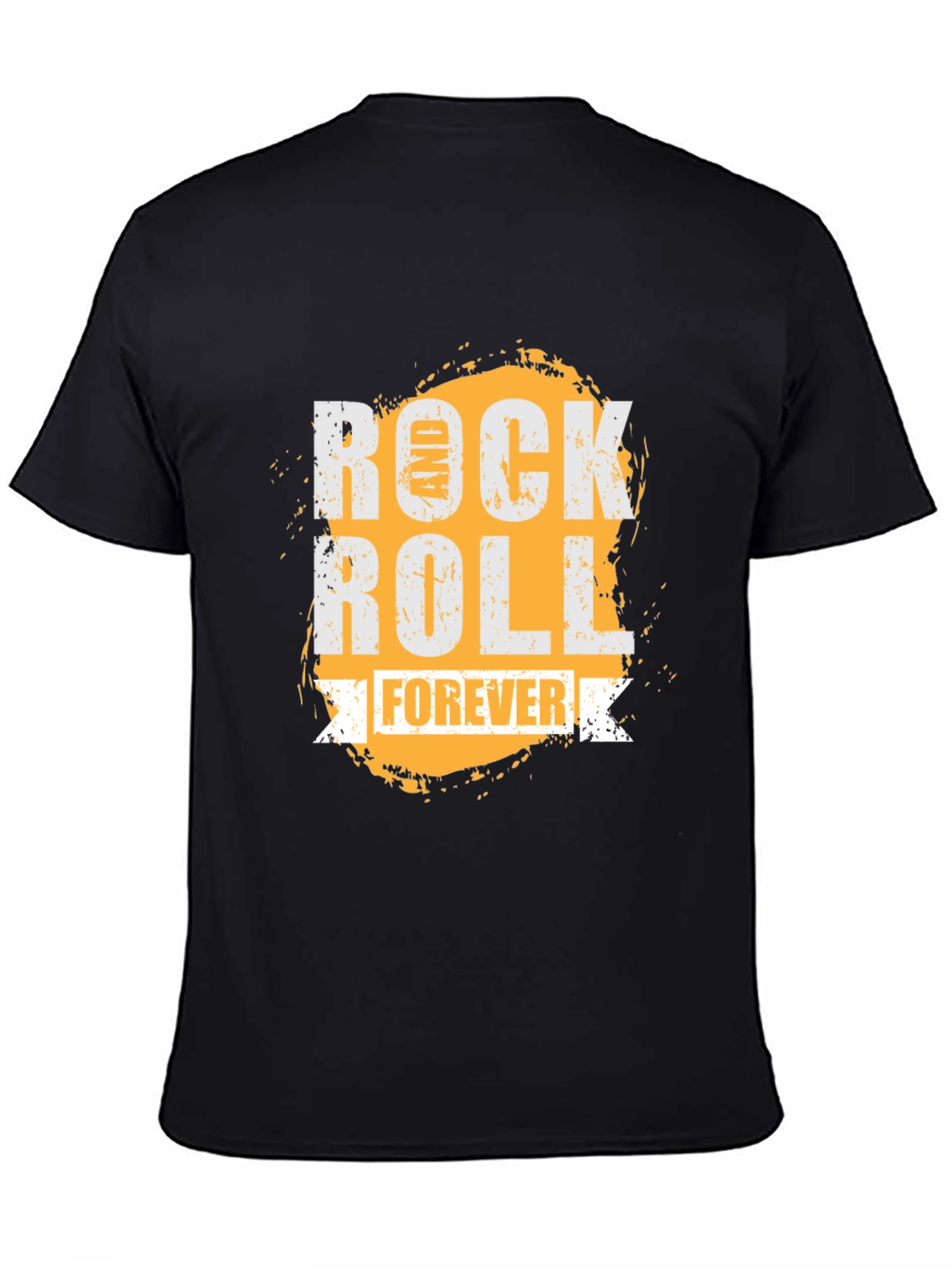 Black Rock and Roll Forever Graphic T-Shirt view 4