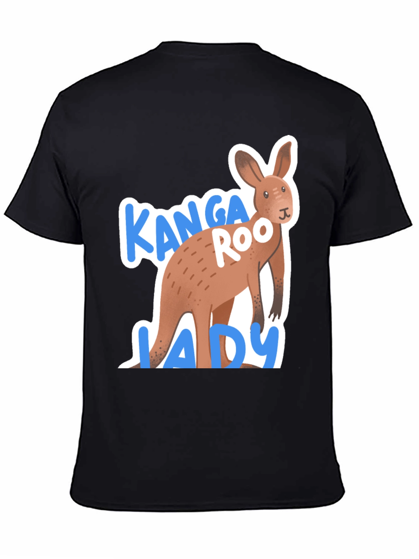 Black Kanga Roo Lady T-Shirt view 4