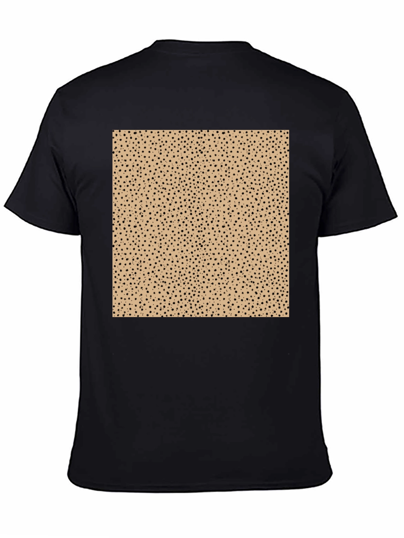 Black Unique Pattern Tee - Stylish & Comfortable Black T-Shirt view 4