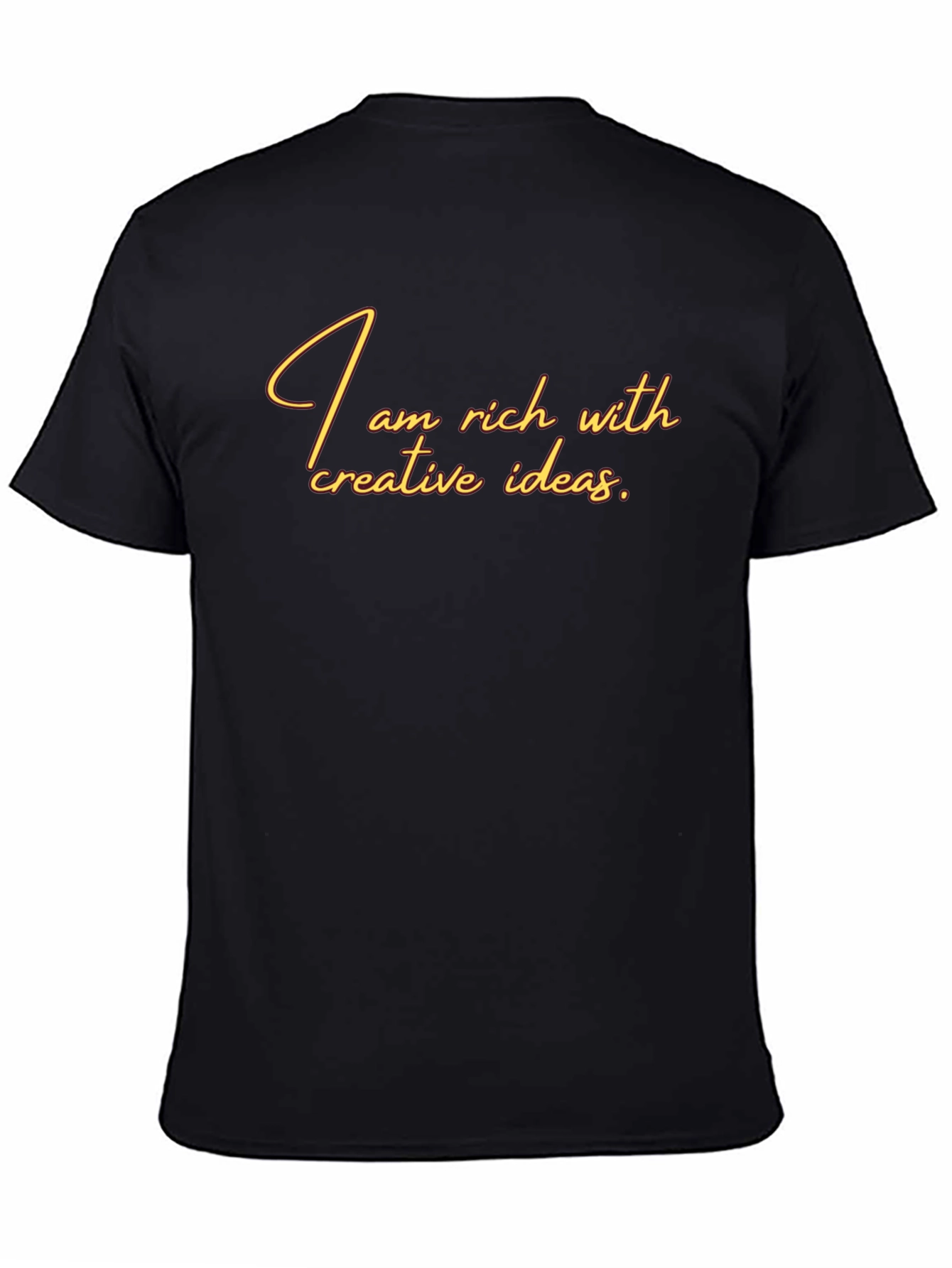 Black Creative Ideas T-Shirt - Premium Unisex Tee view 4