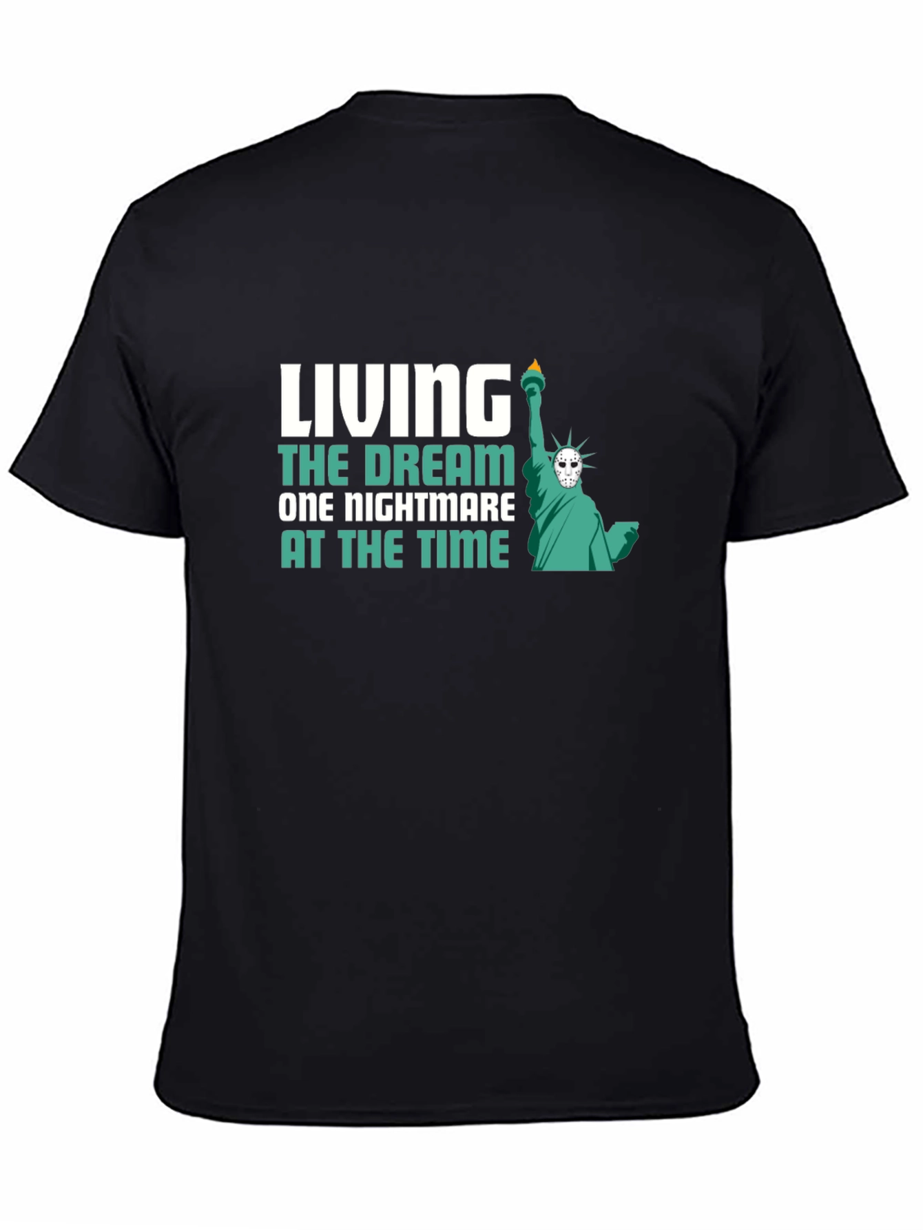 Black Living the Dream Nightmare T-Shirt view 4
