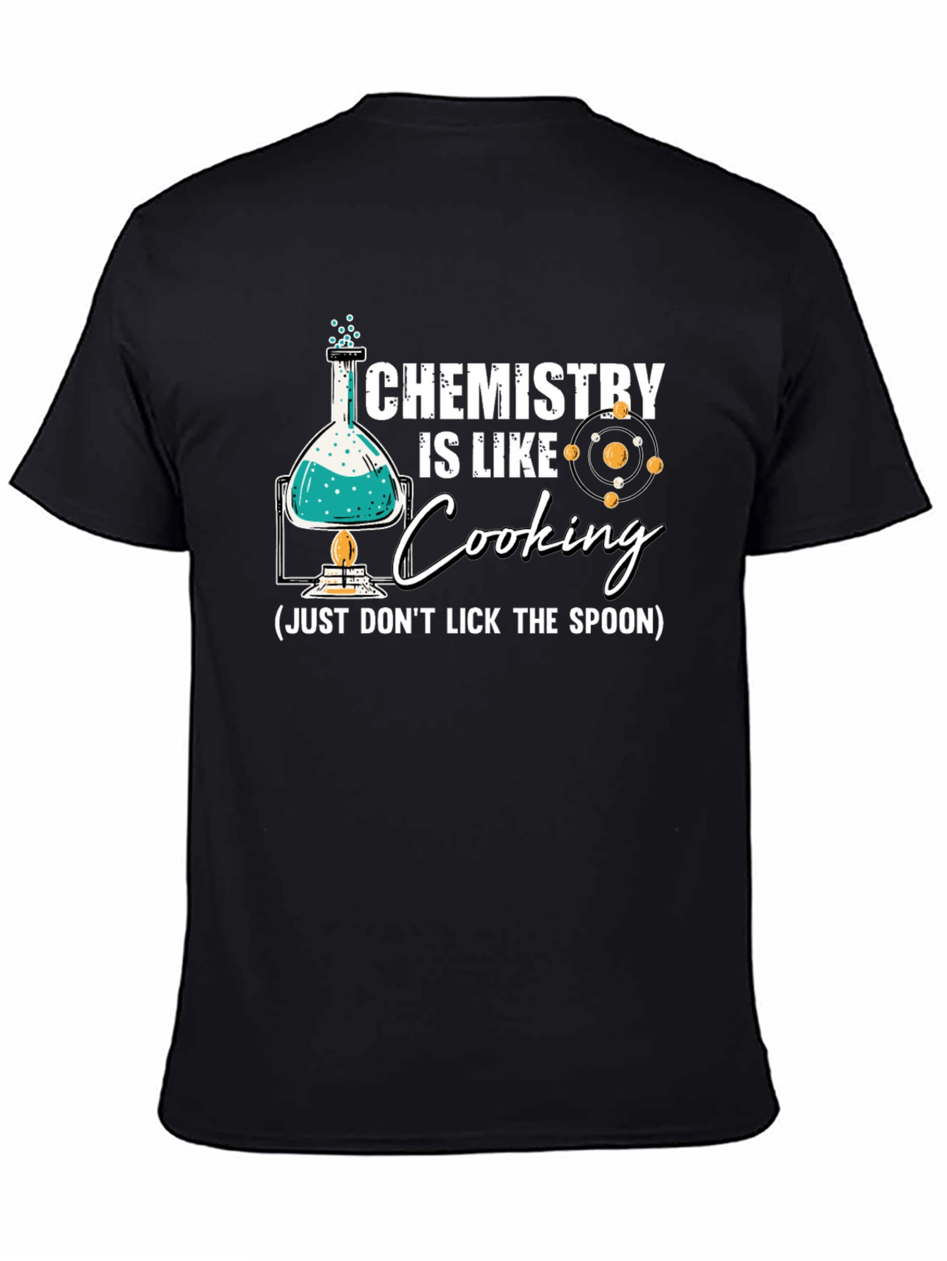 Black Chemistry is Like Cooking Funny T-Shirt view 4