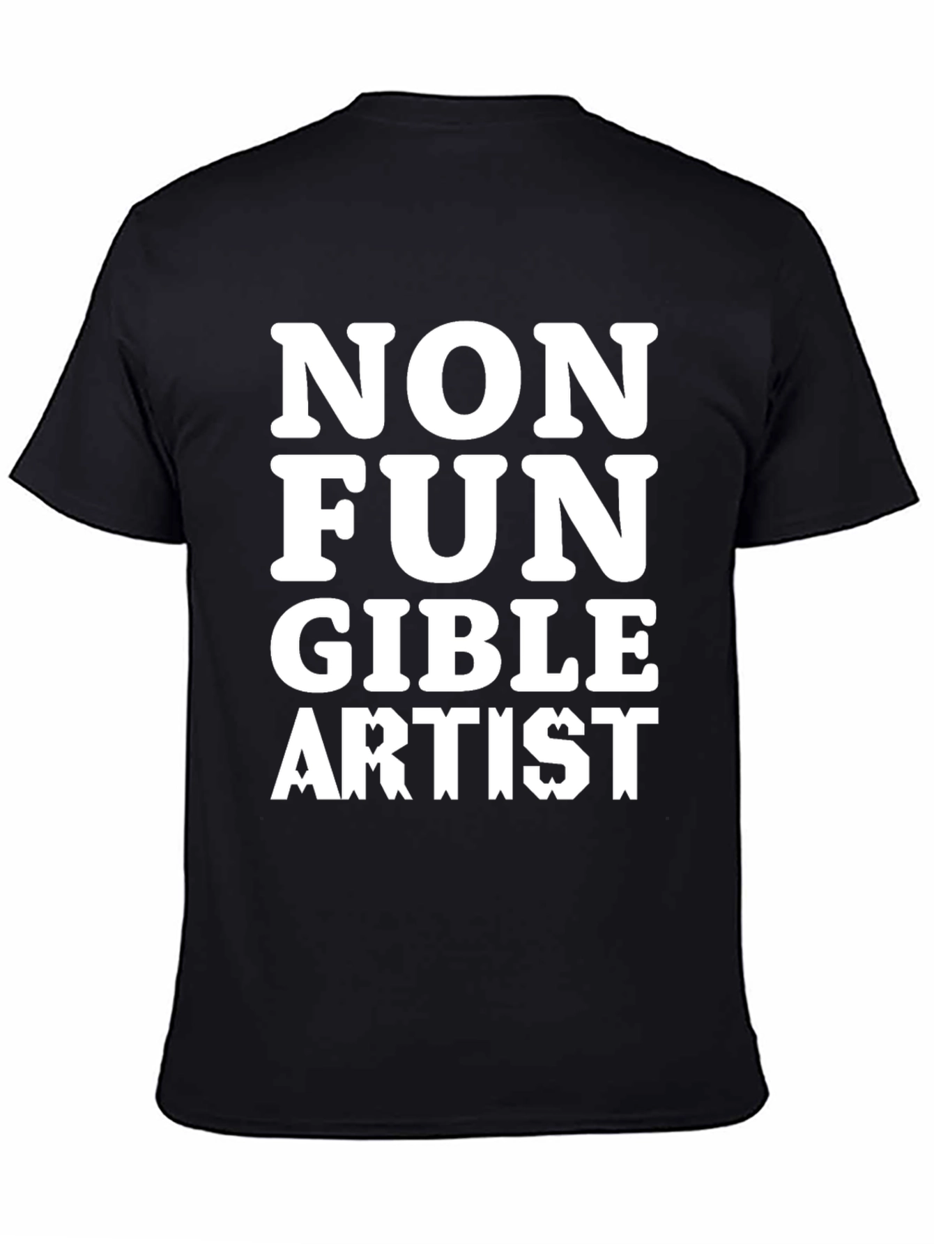 Black Non Fungible Artist Black T-Shirt view 4