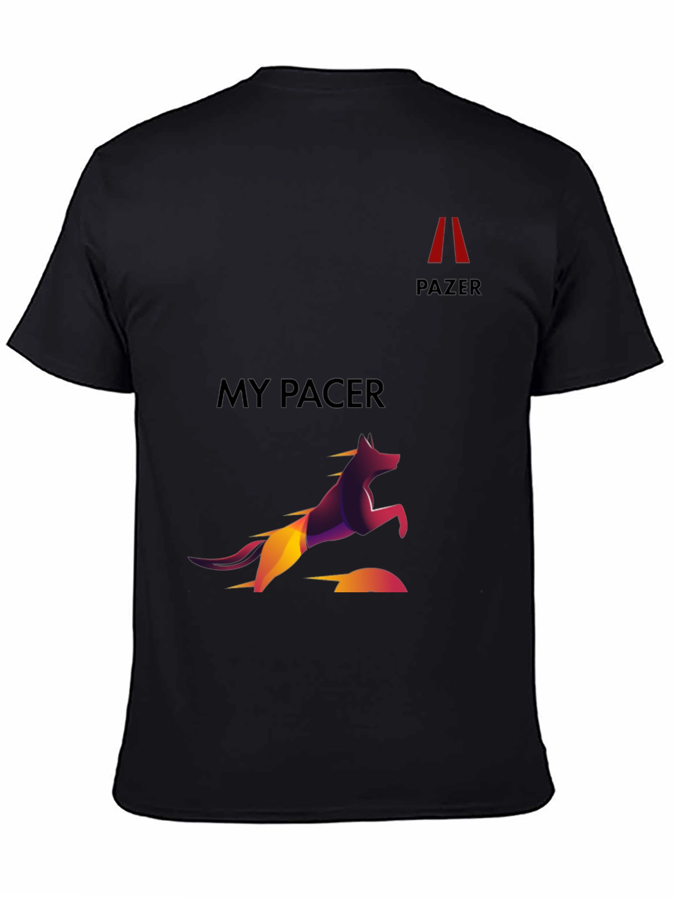 Black My Pacer Graphic Tee - Black Cotton Blend view 4